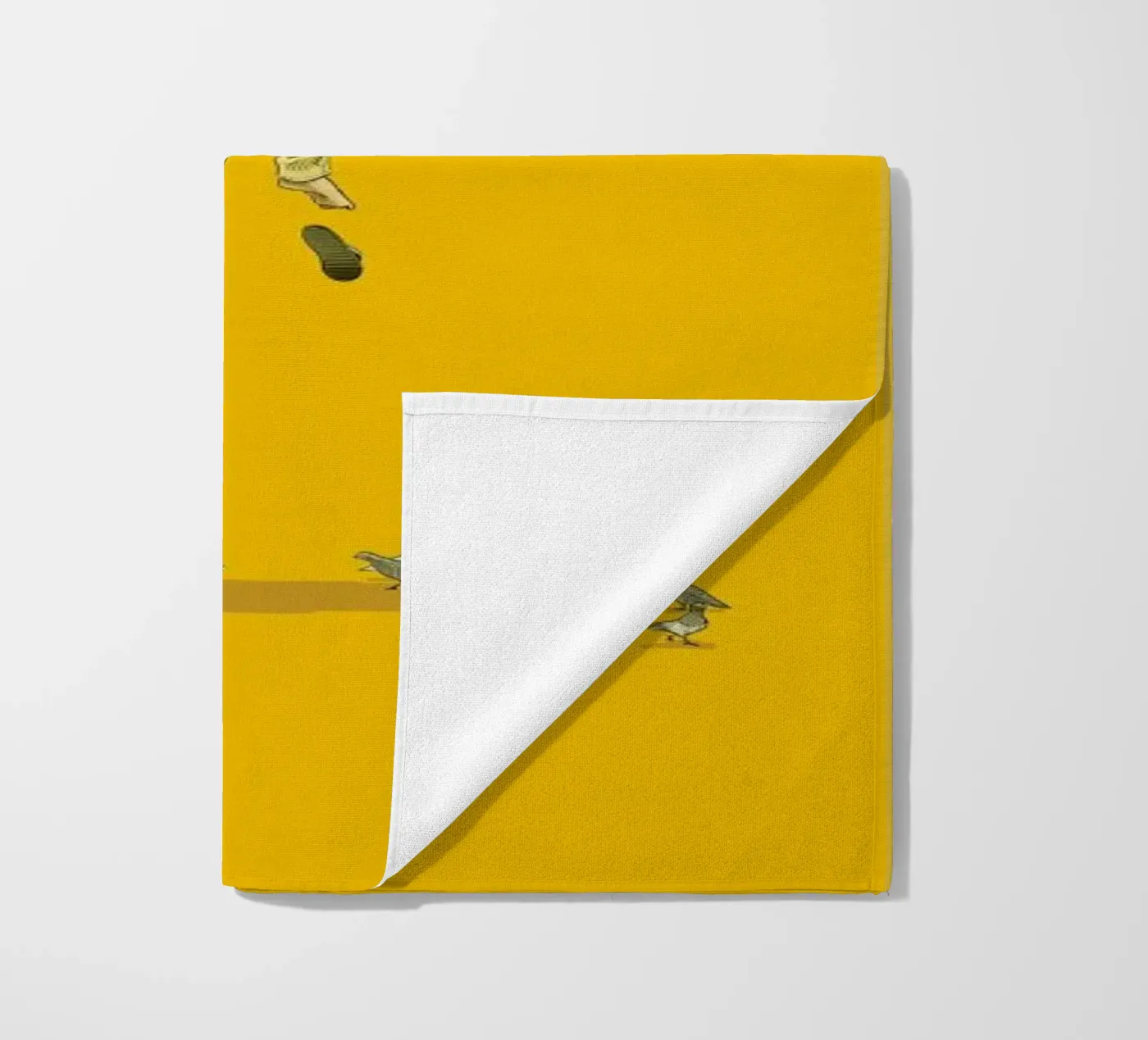 Float With the Pigeons beach towel by Jason Ratliff