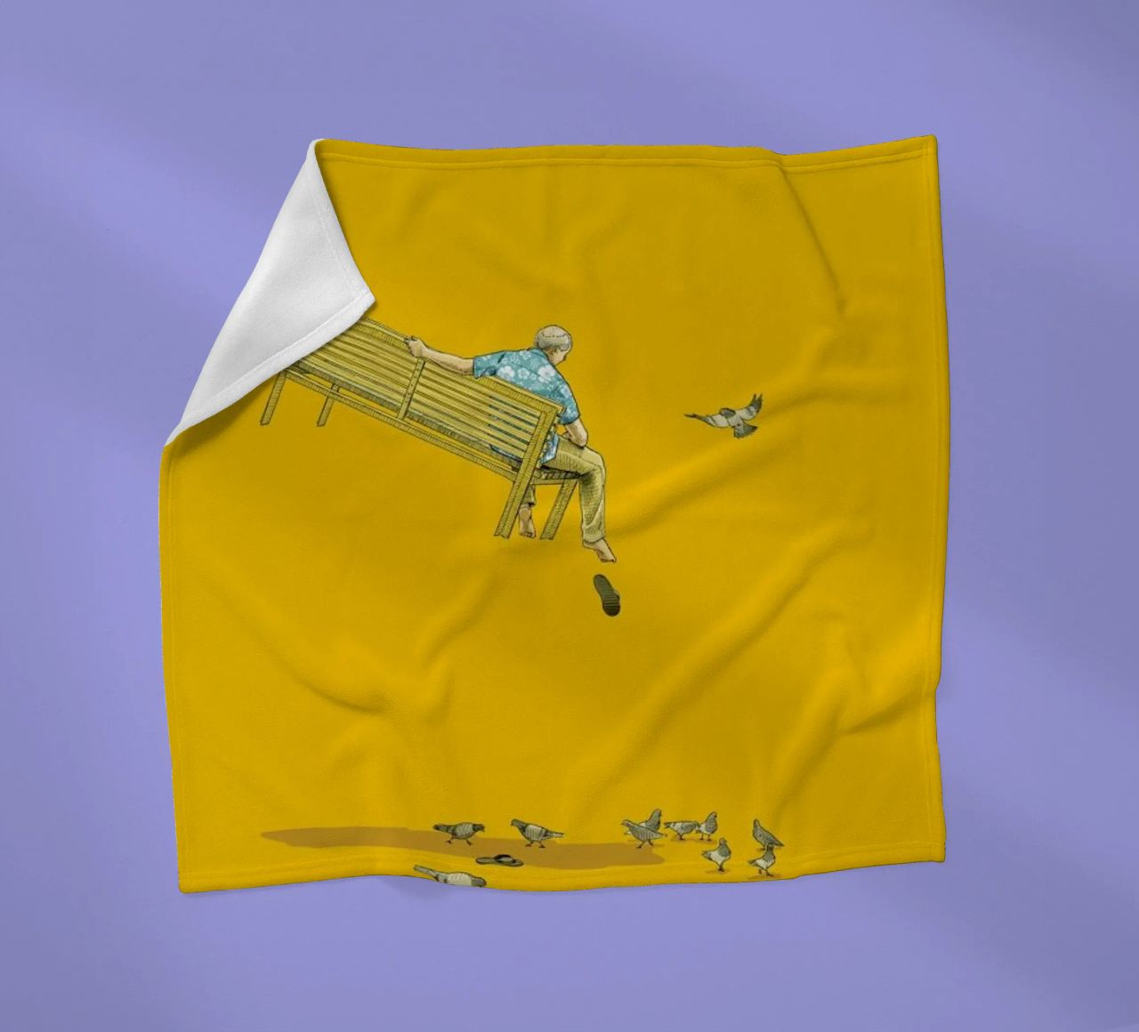 Float With the Pigeons coperta in pile da Jason Ratliff