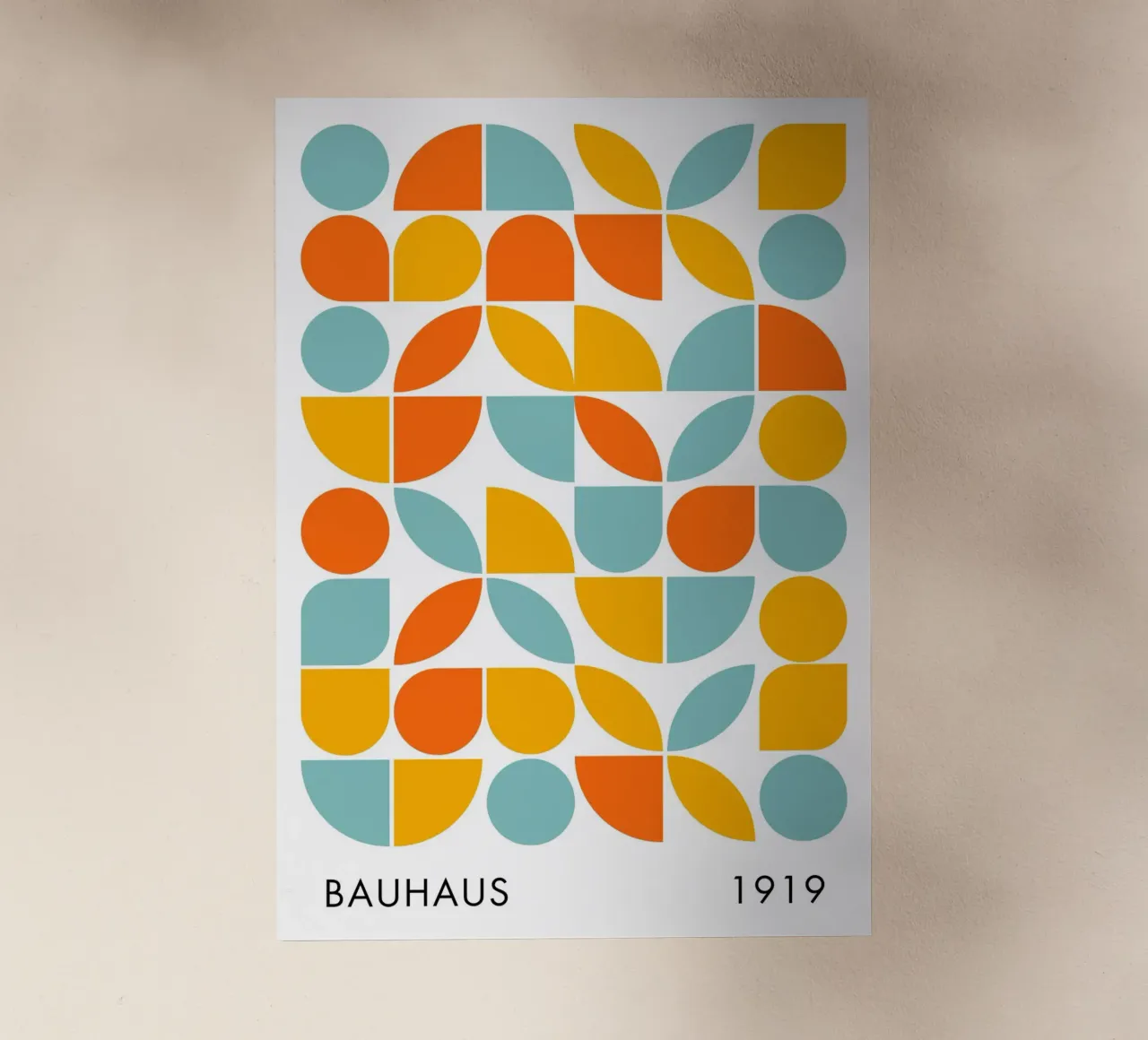 Bauhaus Arte geometrica delle forme, colori vivaci Preppy pellicola backlit da pdigitalprints