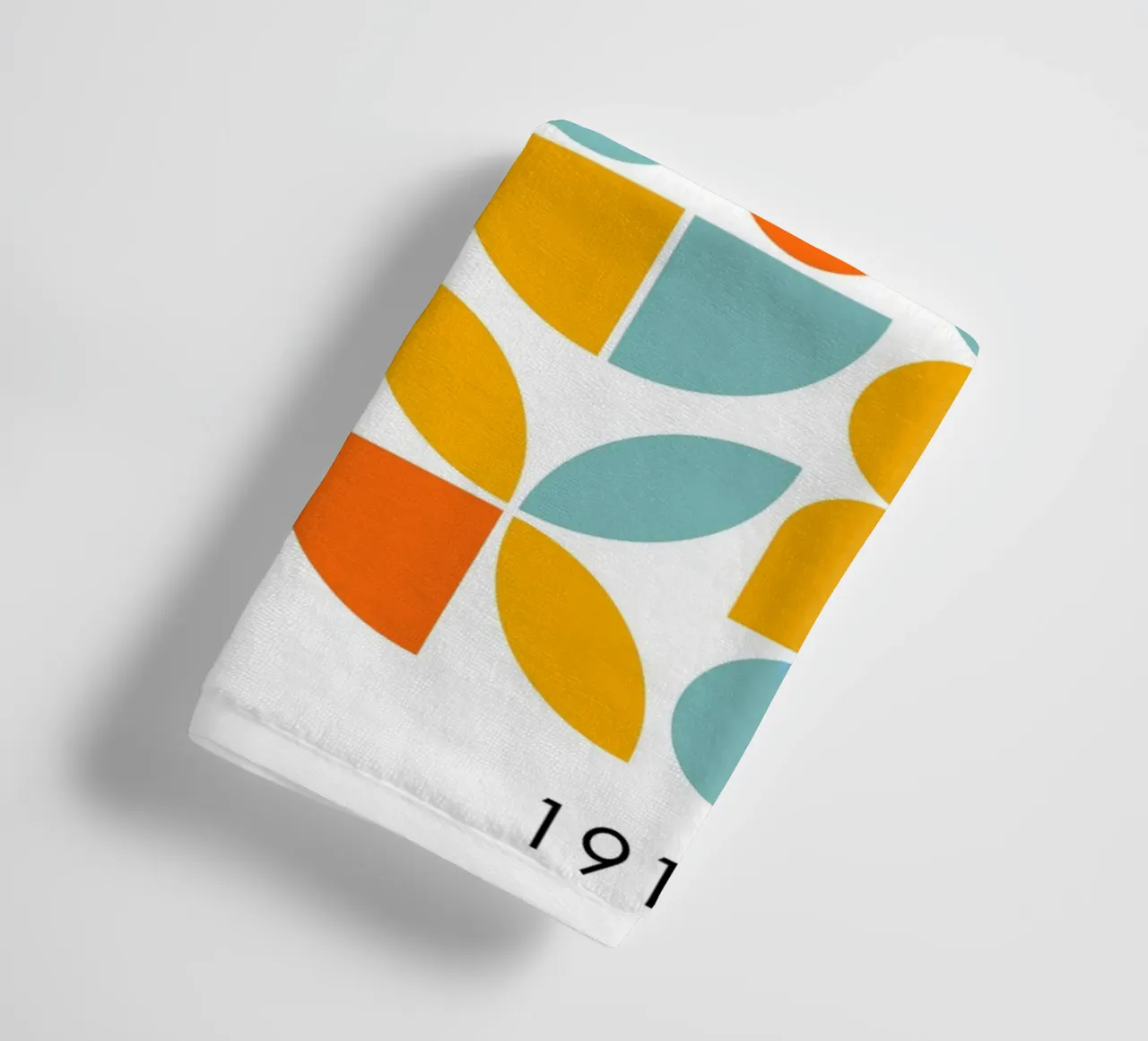 Bauhaus Arte geometrica delle forme, colori vivaci Preppy asciugamano da bagno da pdigitalprints