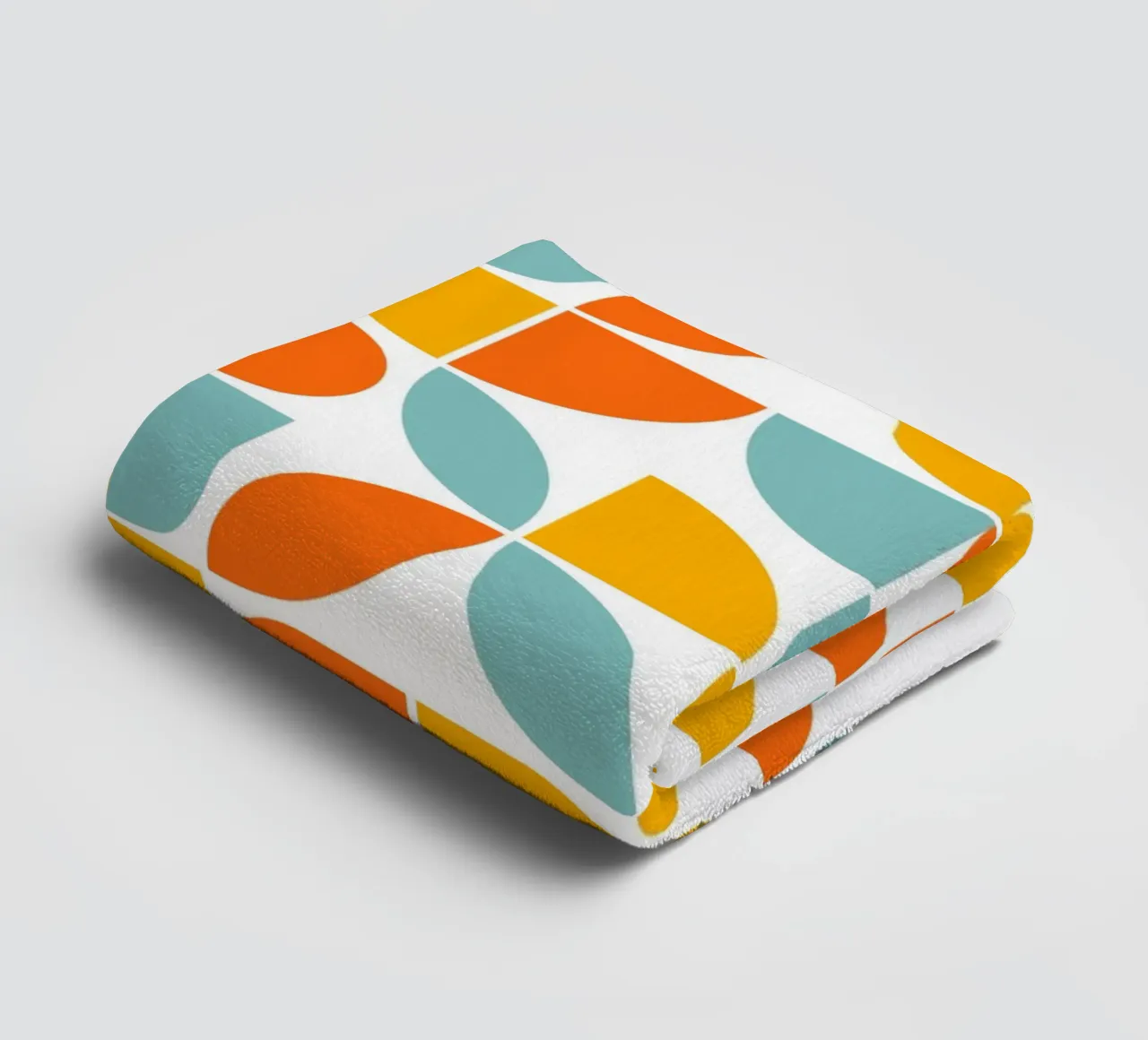 Bauhaus Arte geometrica delle forme, colori vivaci Preppy asciugamano da bagno da pdigitalprints