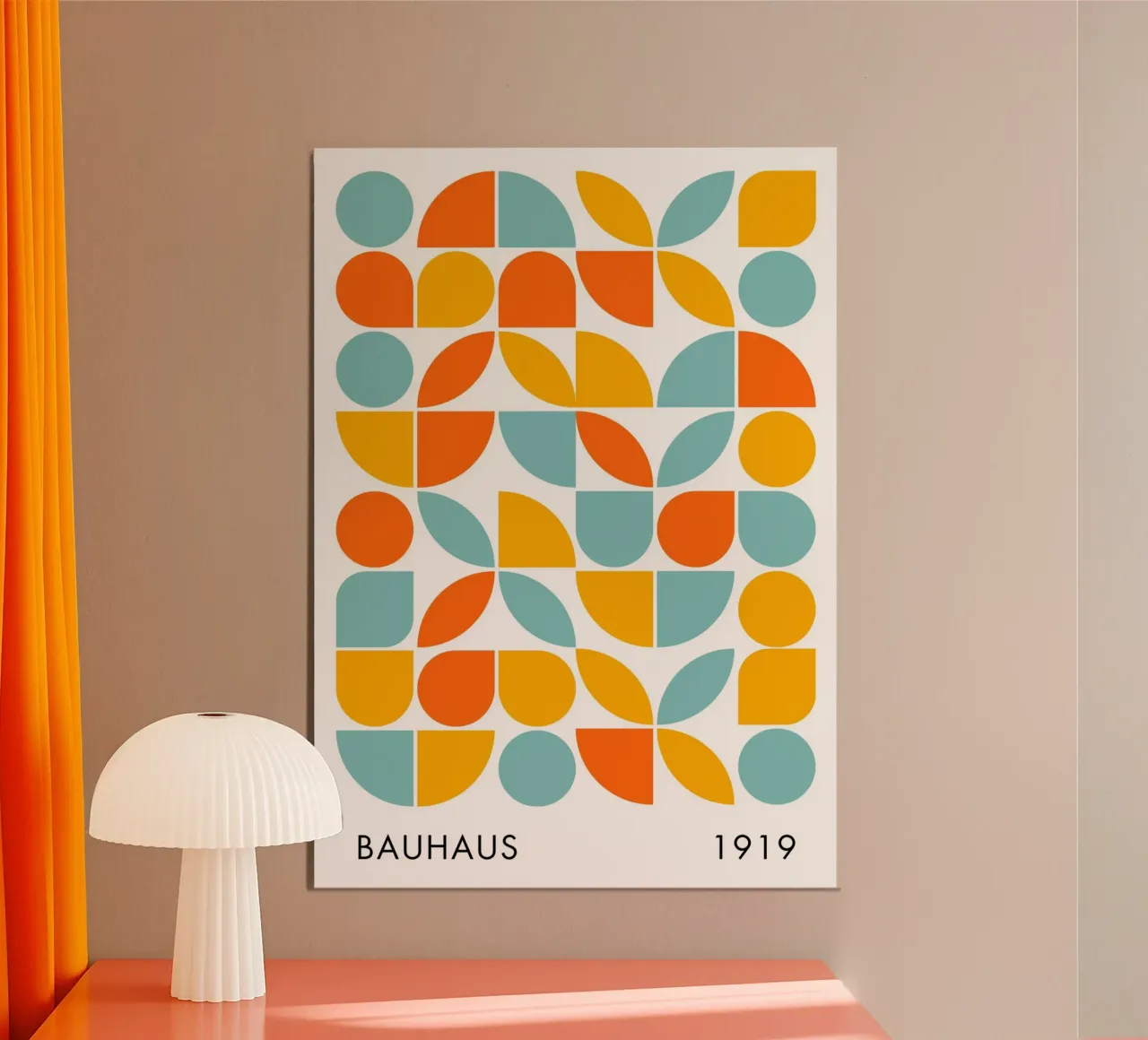 Bauhaus Arte geometrica delle forme, colori vivaci Preppy carta hahnemühle da pdigitalprints