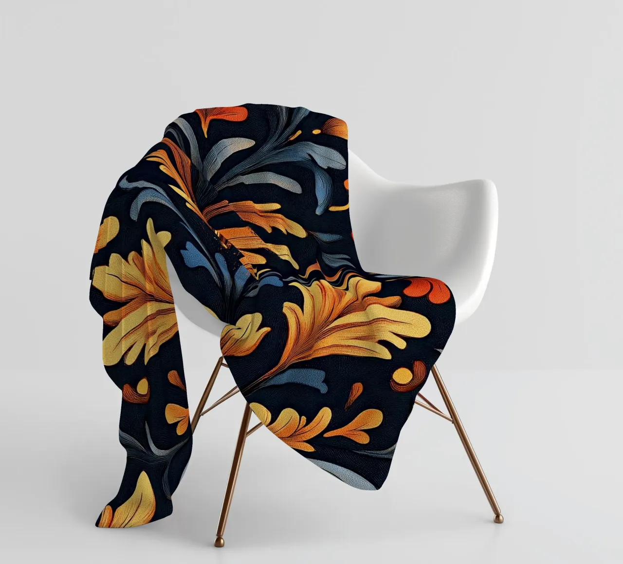 Art Nouveau - Sogno ornato a colori coperta in pile da Artful Bloom