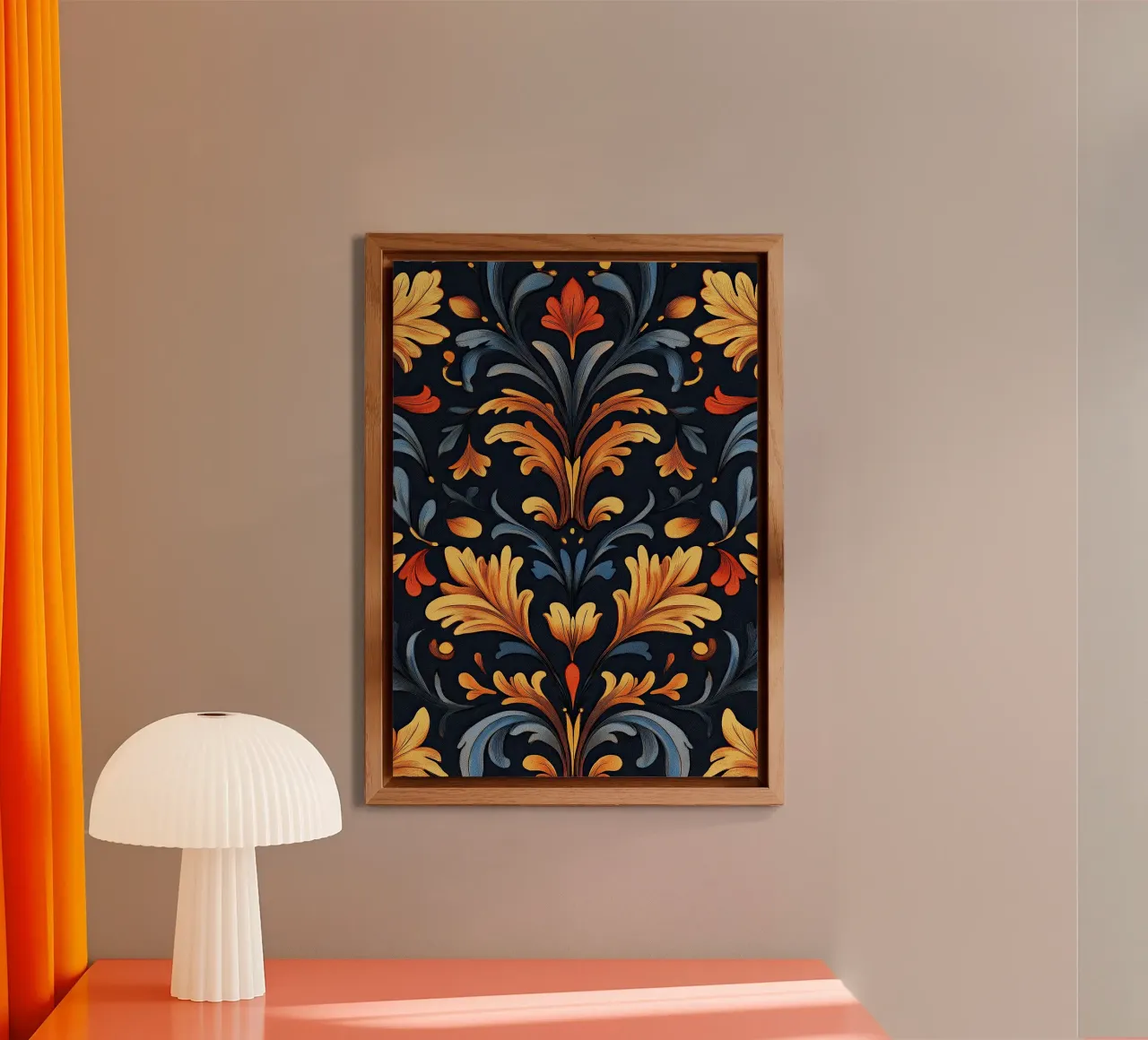Art Nouveau - Sogno ornato a colori alluminio dibond da Artful Bloom