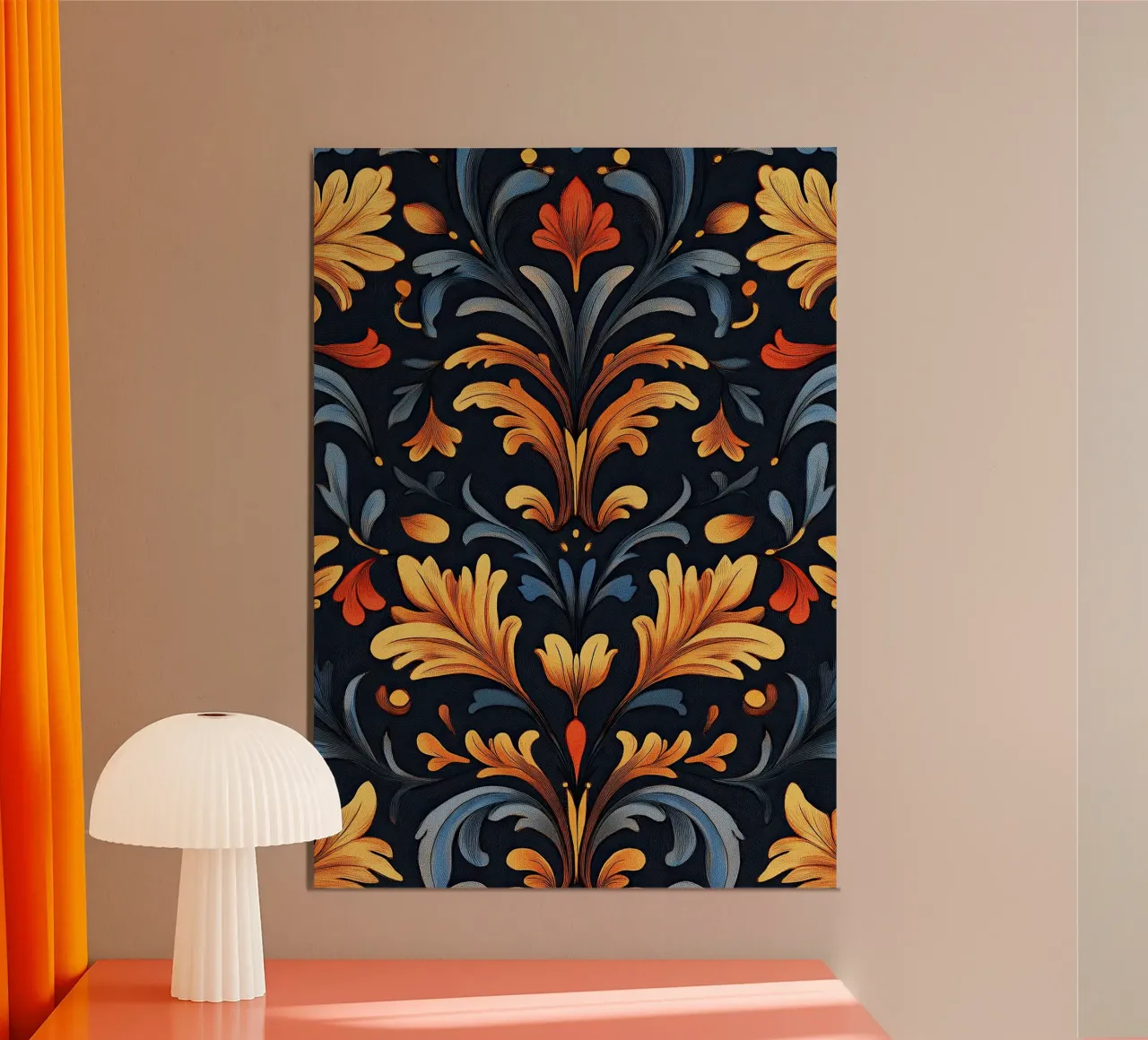 Art Nouveau - Sogno ornato a colori alluminio dibond da Artful Bloom