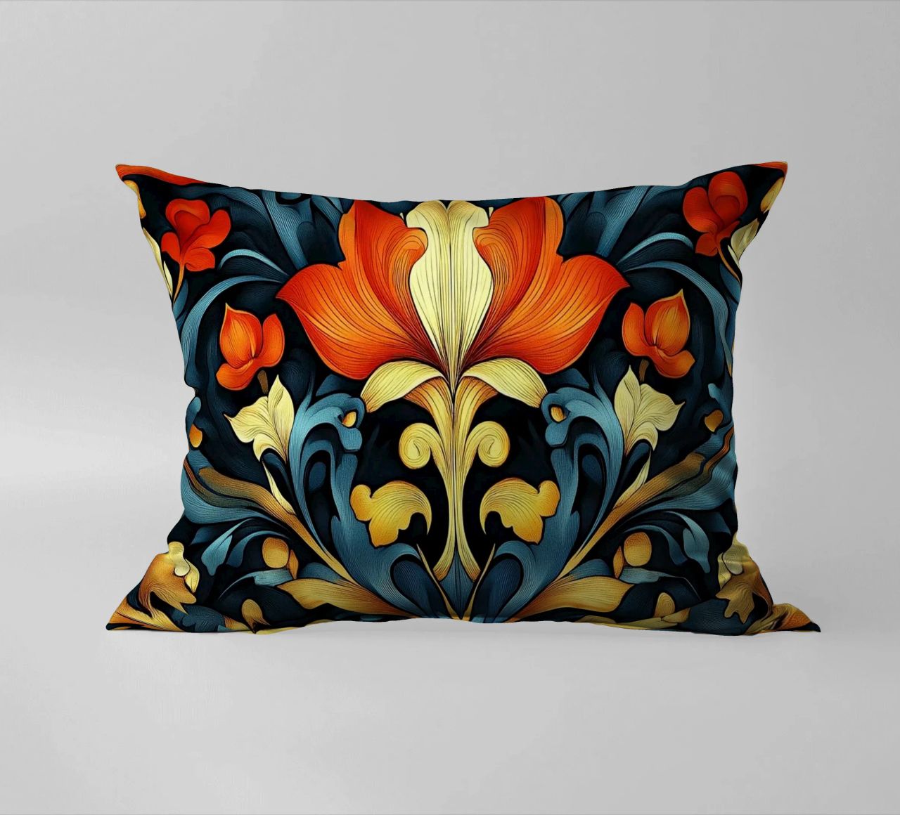 Art nouveau decorative cushion by Artful Bloom