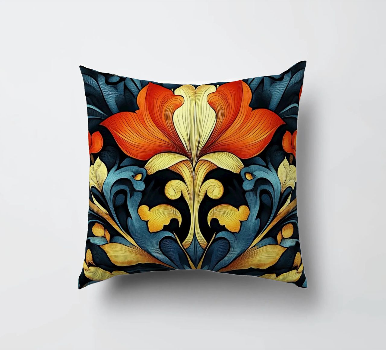 Art nouveau decorative cushion by Artful Bloom