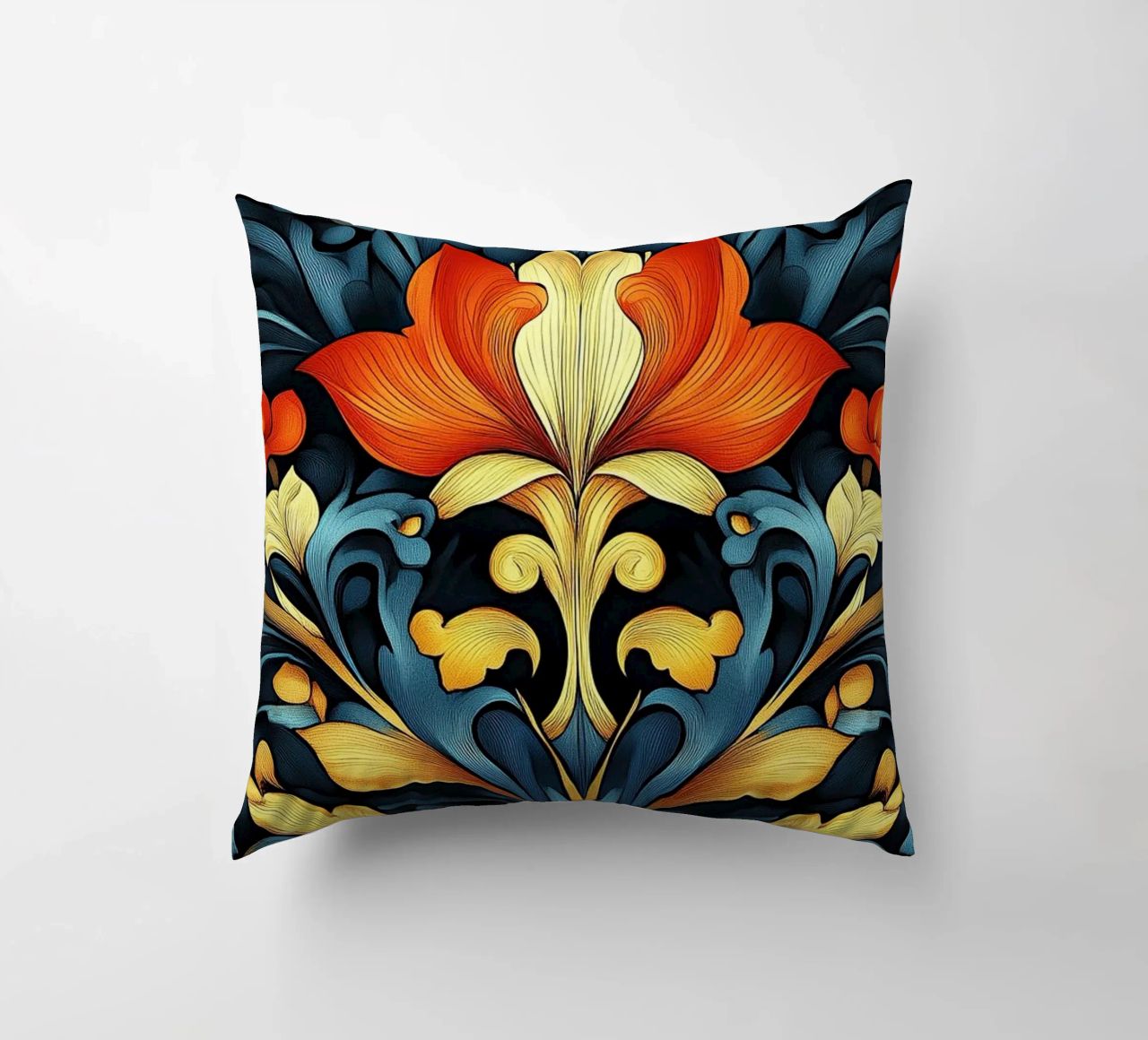 Art nouveau decorative cushion by Artful Bloom