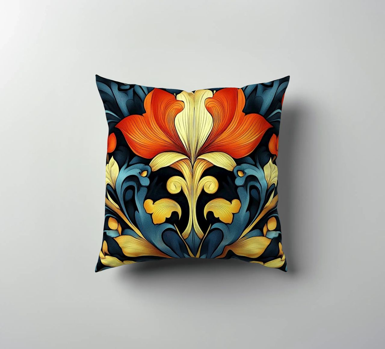 Art nouveau decorative cushion by Artful Bloom