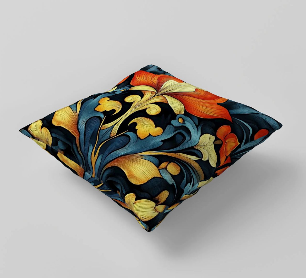 Art nouveau decorative cushion by Artful Bloom