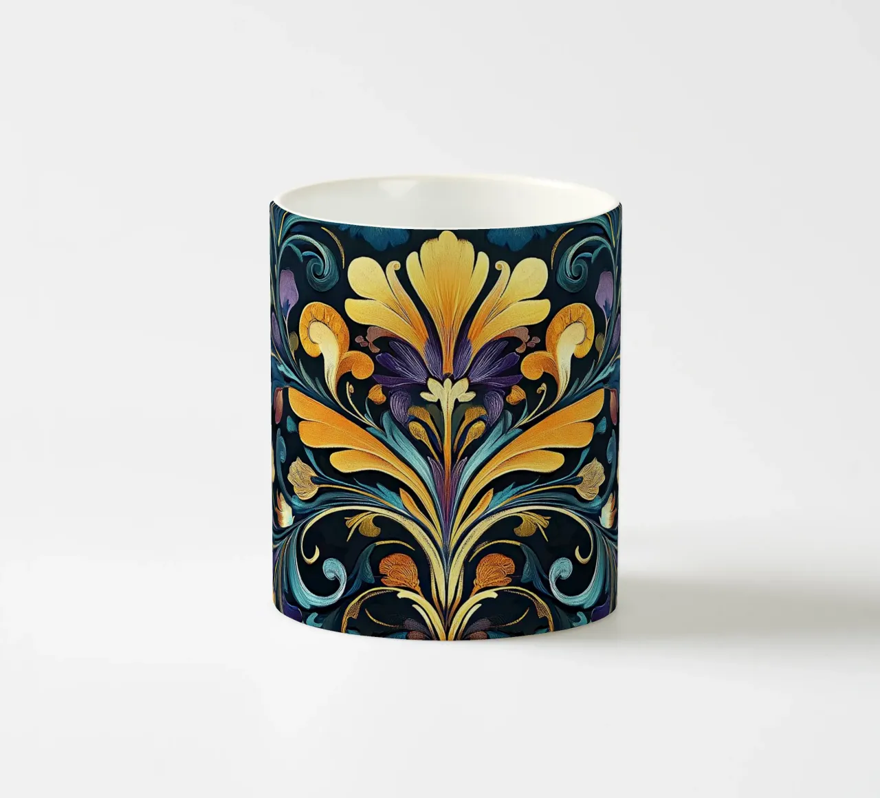 Art Nouveau - Un mondo di bellezza stilizzata tazza in ceramica da Artful Bloom