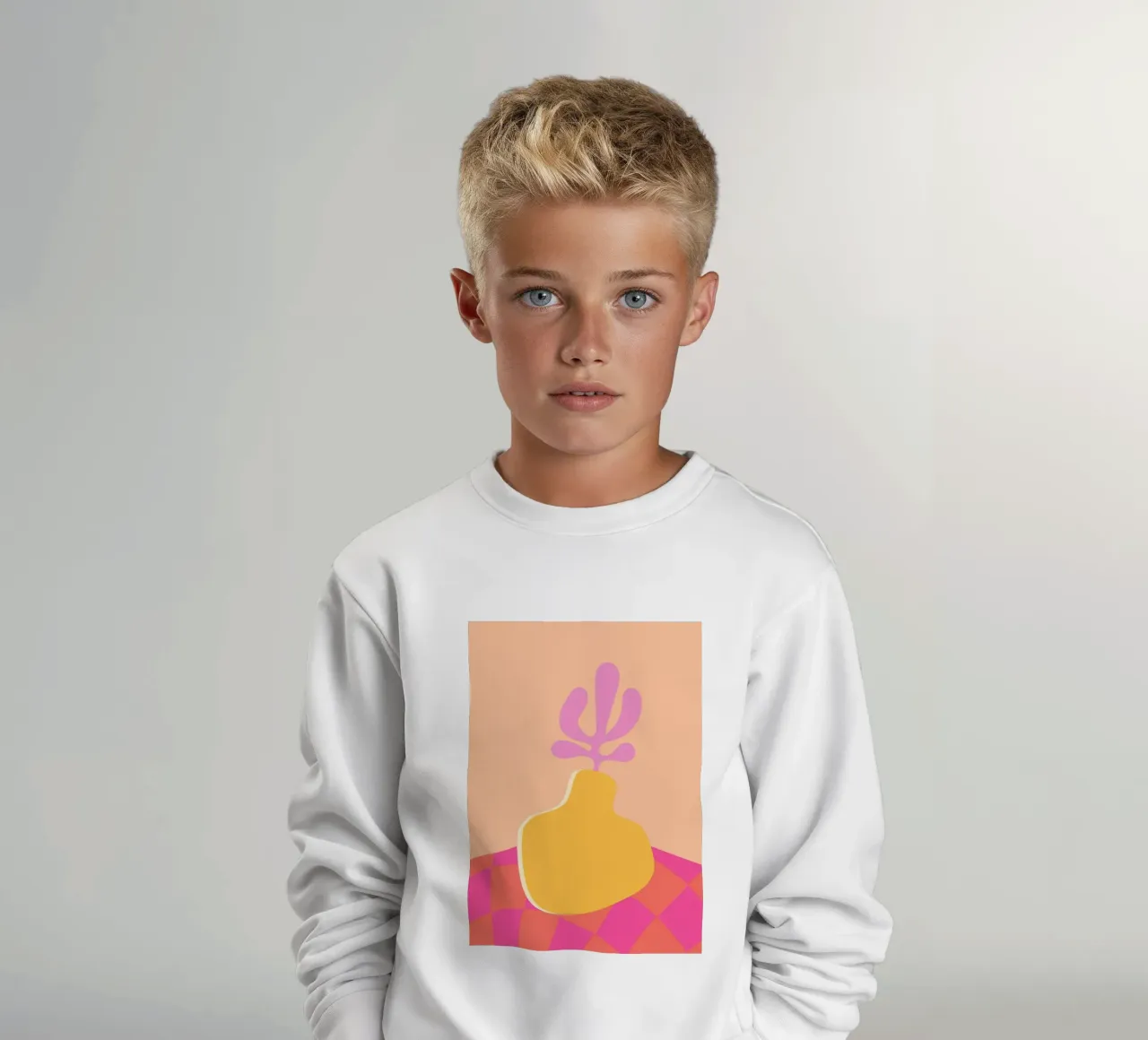 Arte astratta colorata, Dopamina preppy felpa bambino da pdigitalprints