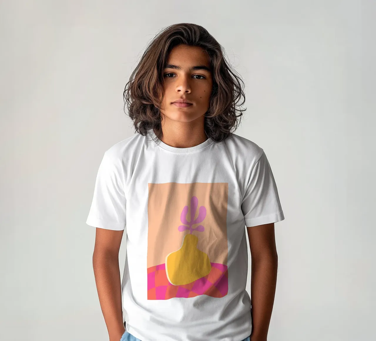 Colourful Abstract Art, Preppy Dopamine kids t-shirt by pdigitalprints