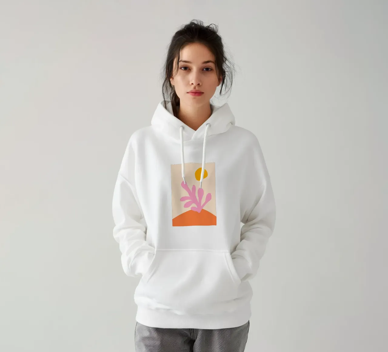 Arte astratta colorata, Dopamina preppy felpa con cappuccio da pdigitalprints