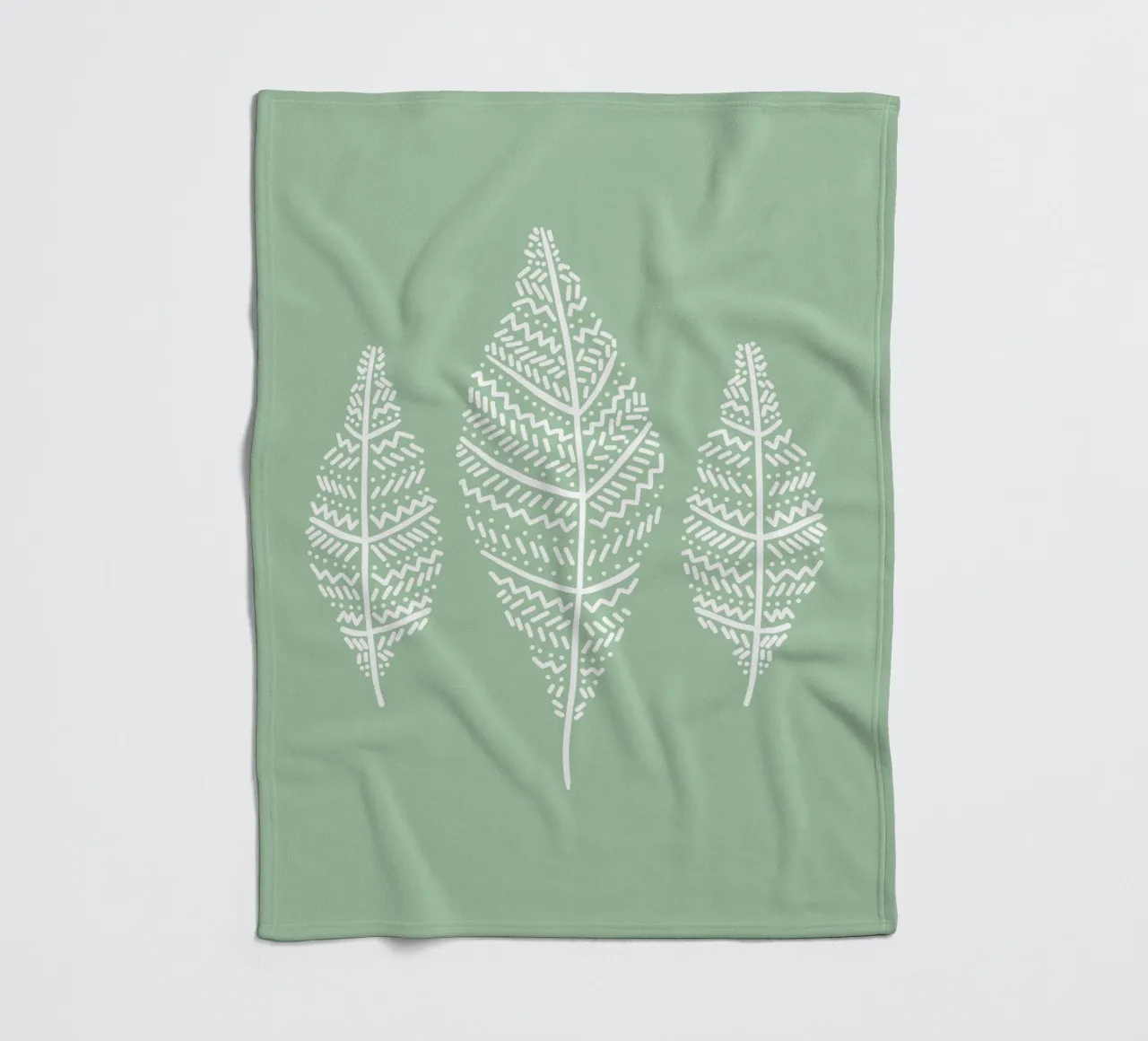 Boho Federn coperta in pile da BAINAI