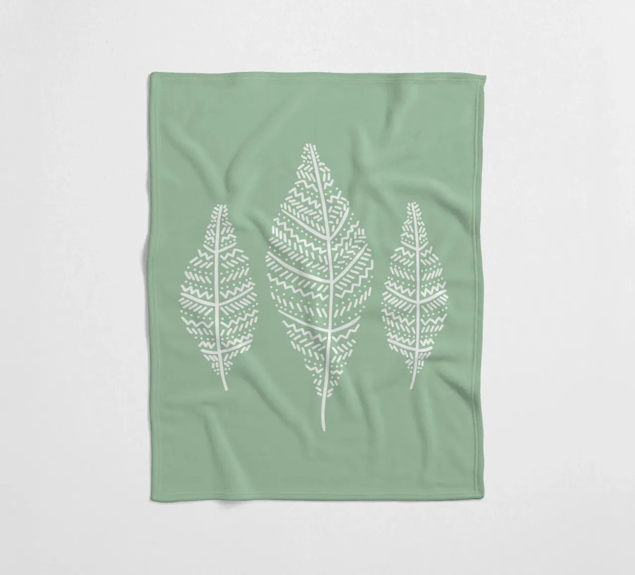 Boho Federn coperta in pile da BAINAI