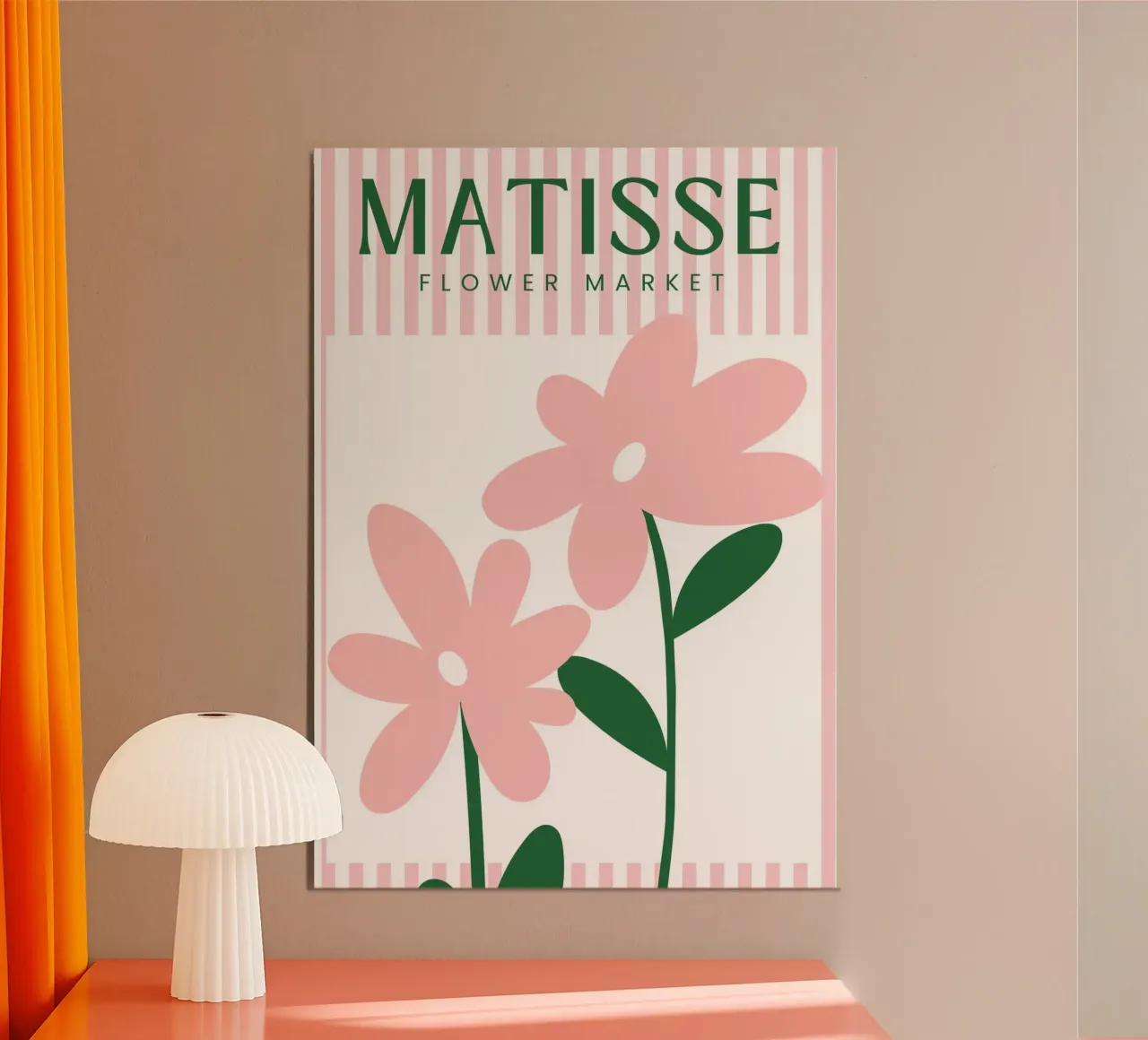 Henri Matisse Flower Market poster with aluminum frame by pdigitalprints