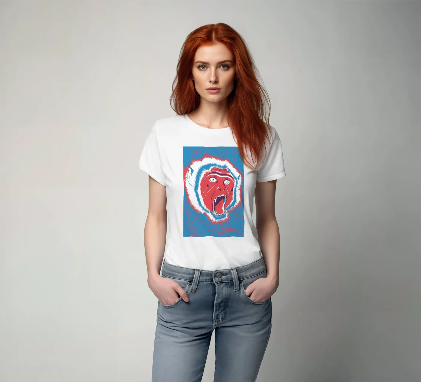 Monkey t-shirt by Pietari Posti