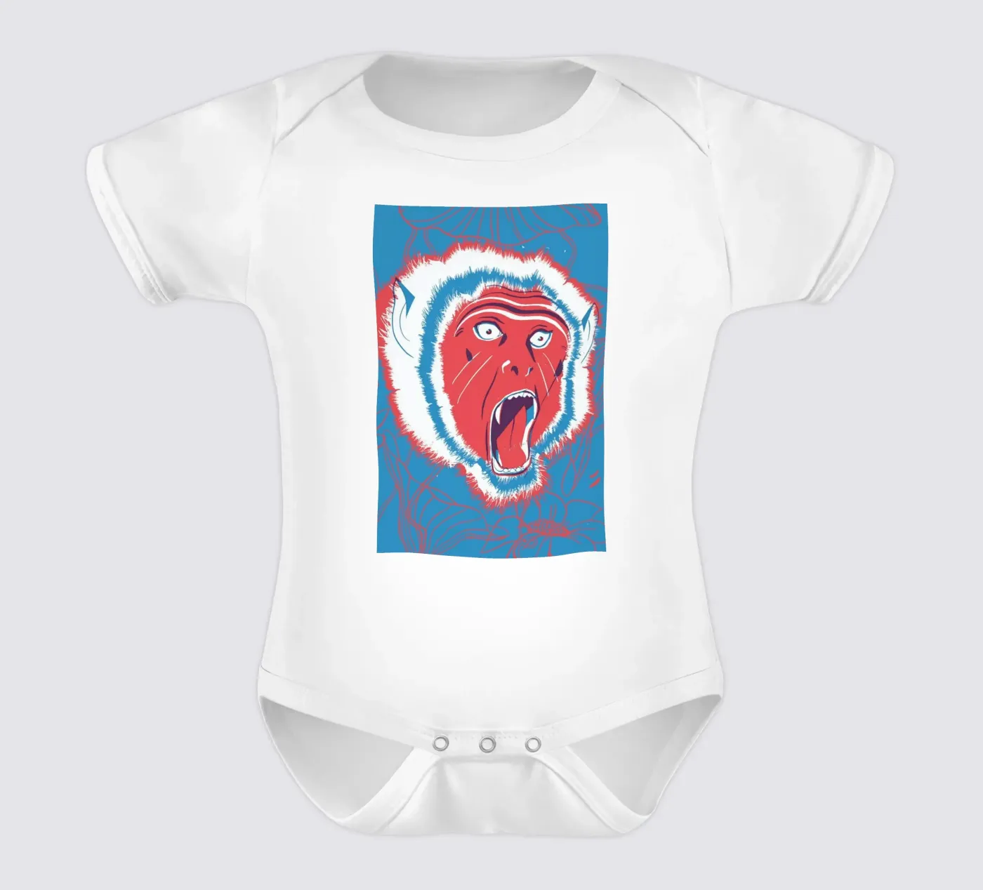 Monkey Kurzarm Babybody von Pietari Posti