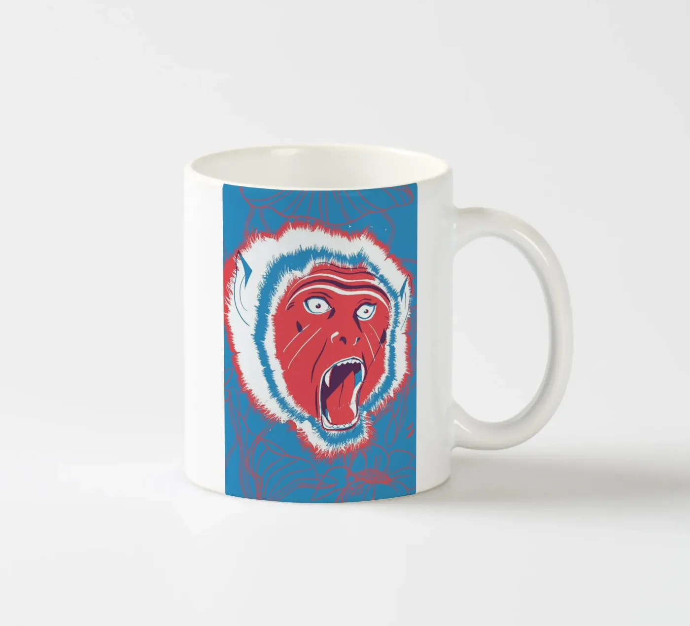 Monkey ceramic mug by Pietari Posti