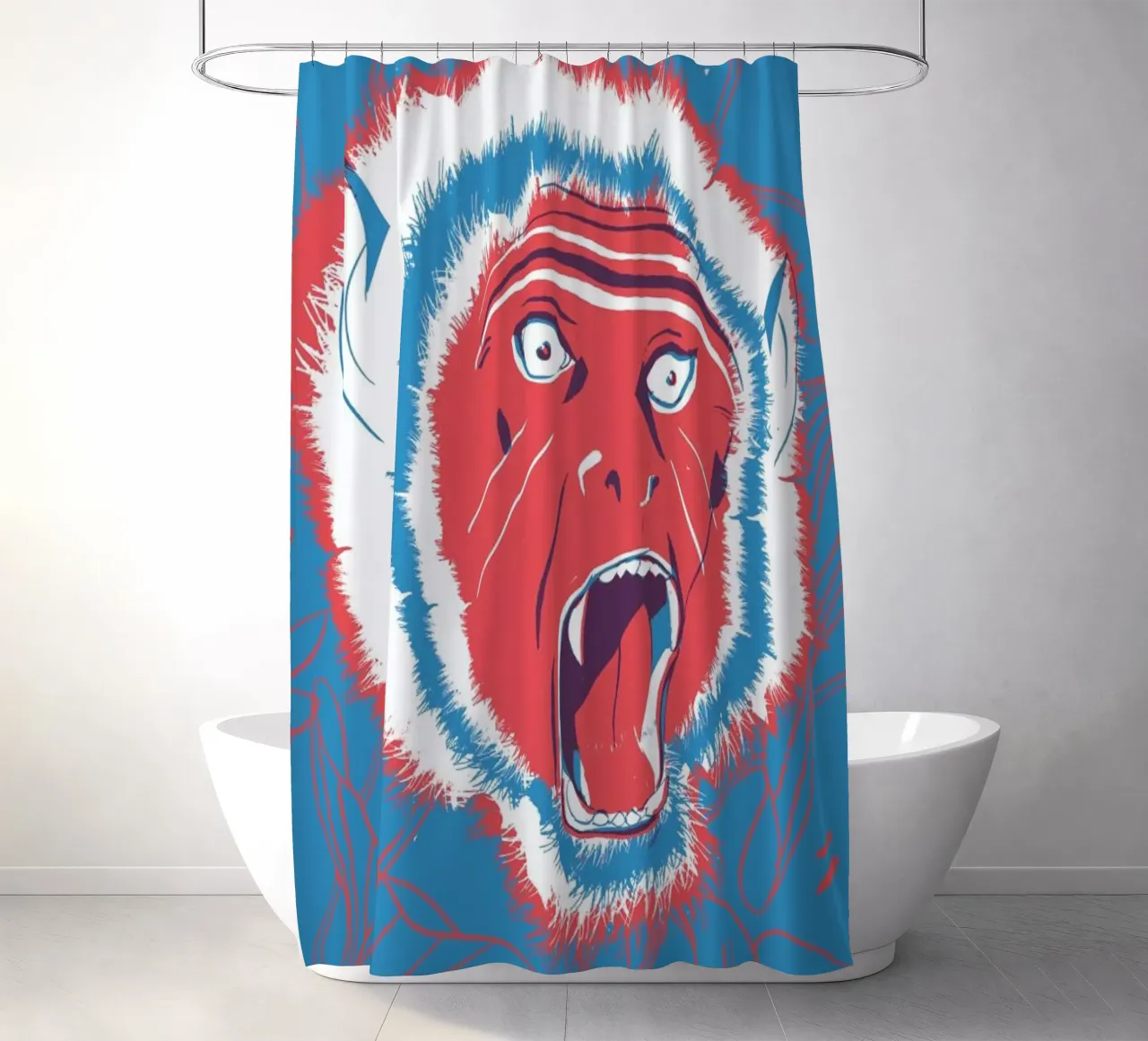 Monkey Duschvorhang von Pietari Posti