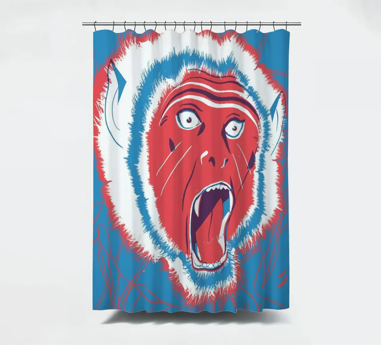 Monkey Duschvorhang von Pietari Posti