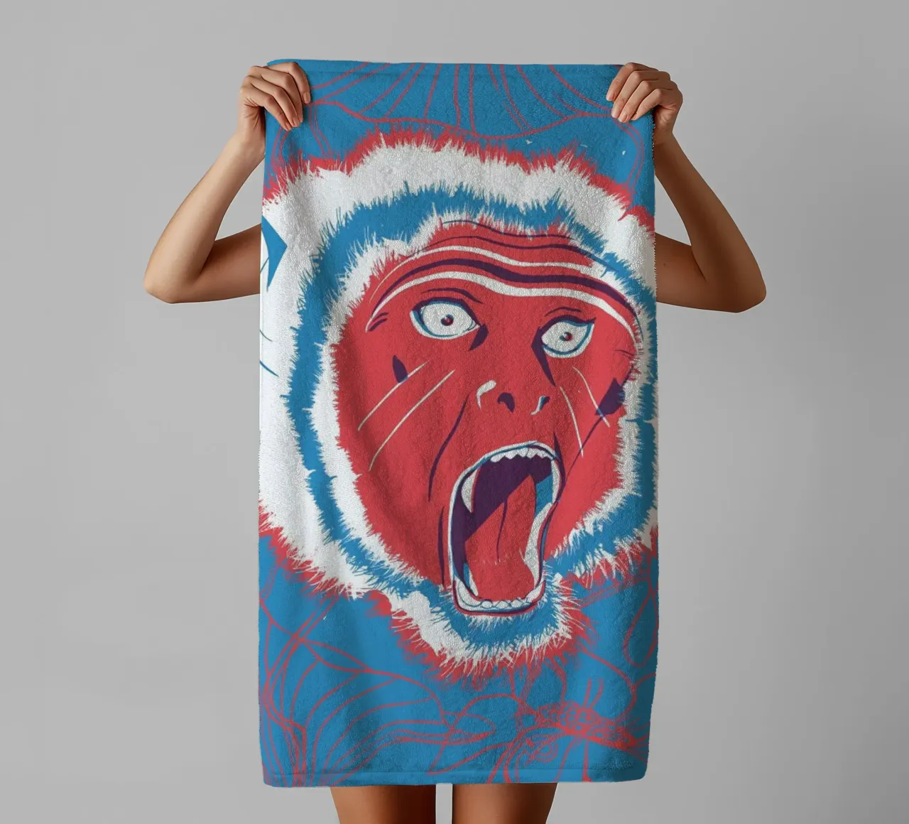 Monkey badhanddoek van Pietari Posti