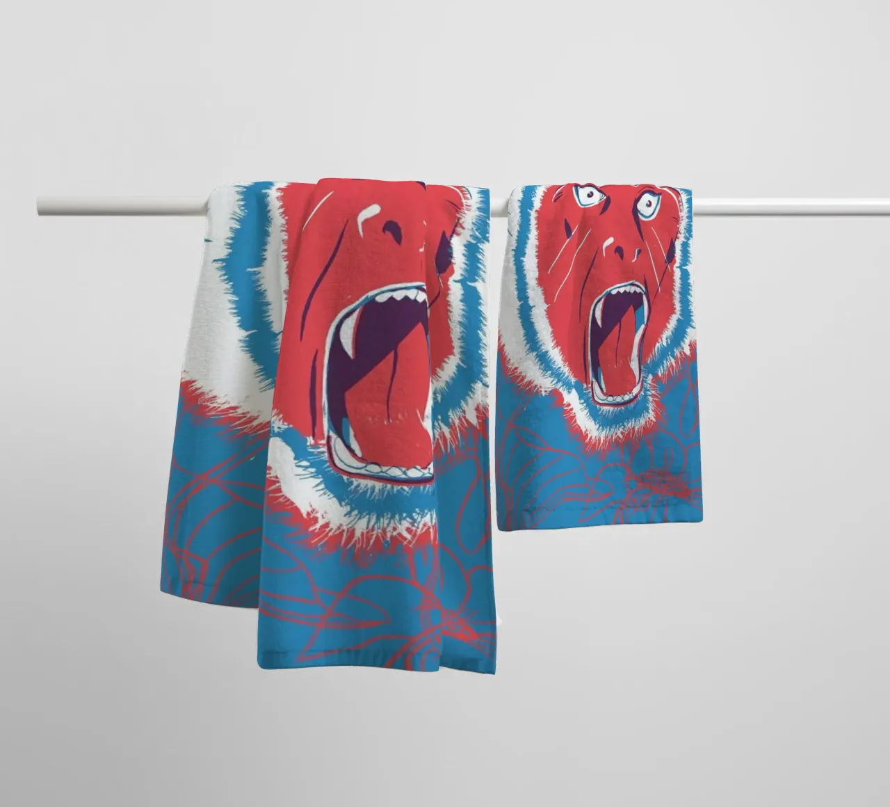 Monkey badhanddoek van Pietari Posti