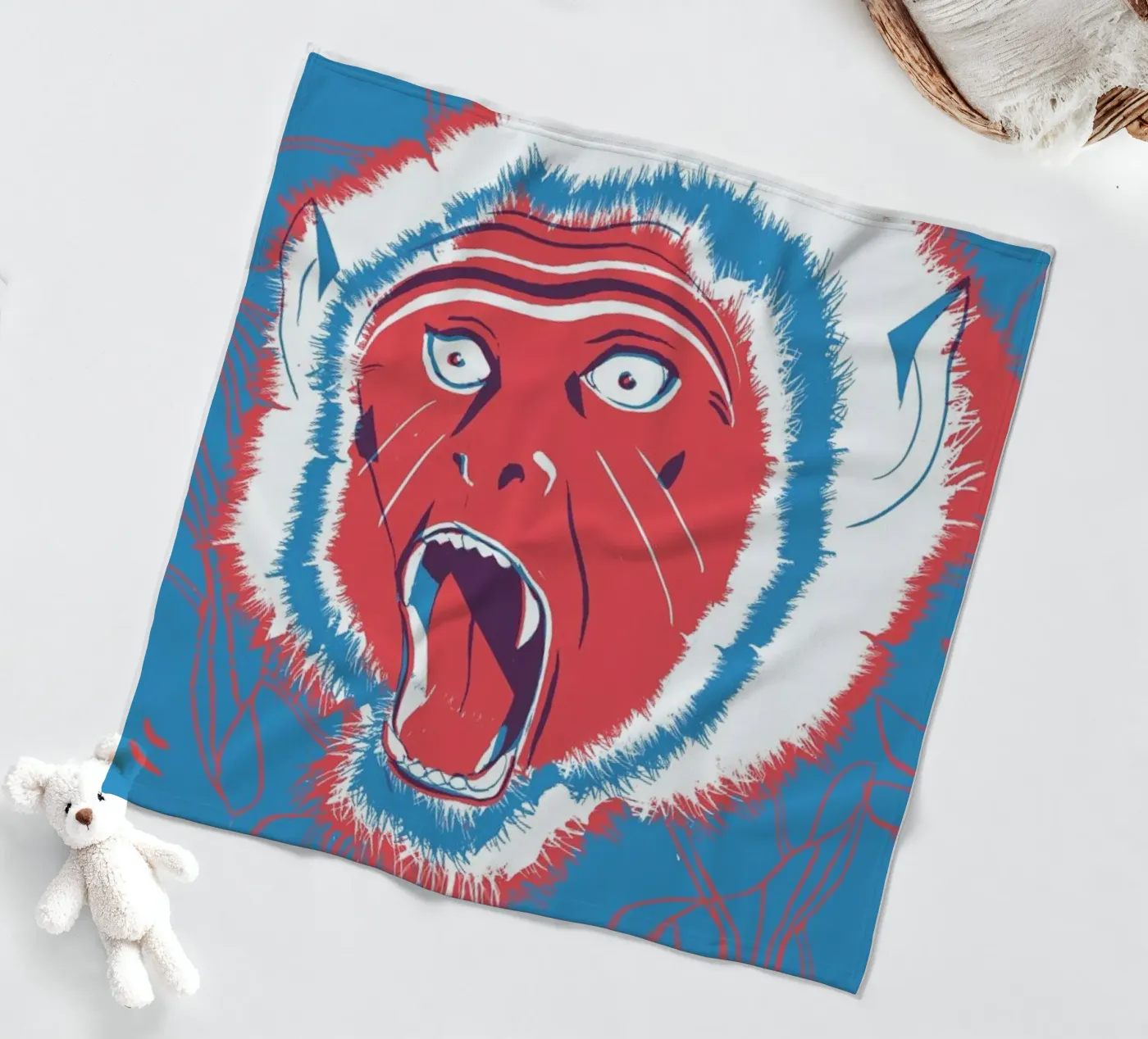 Monkey fleecedeken van Pietari Posti