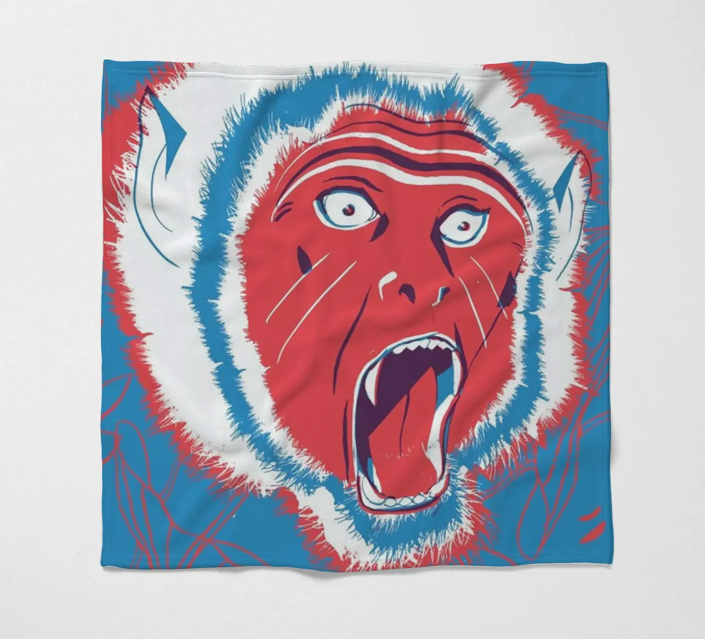 Monkey Fleecedecke von Pietari Posti