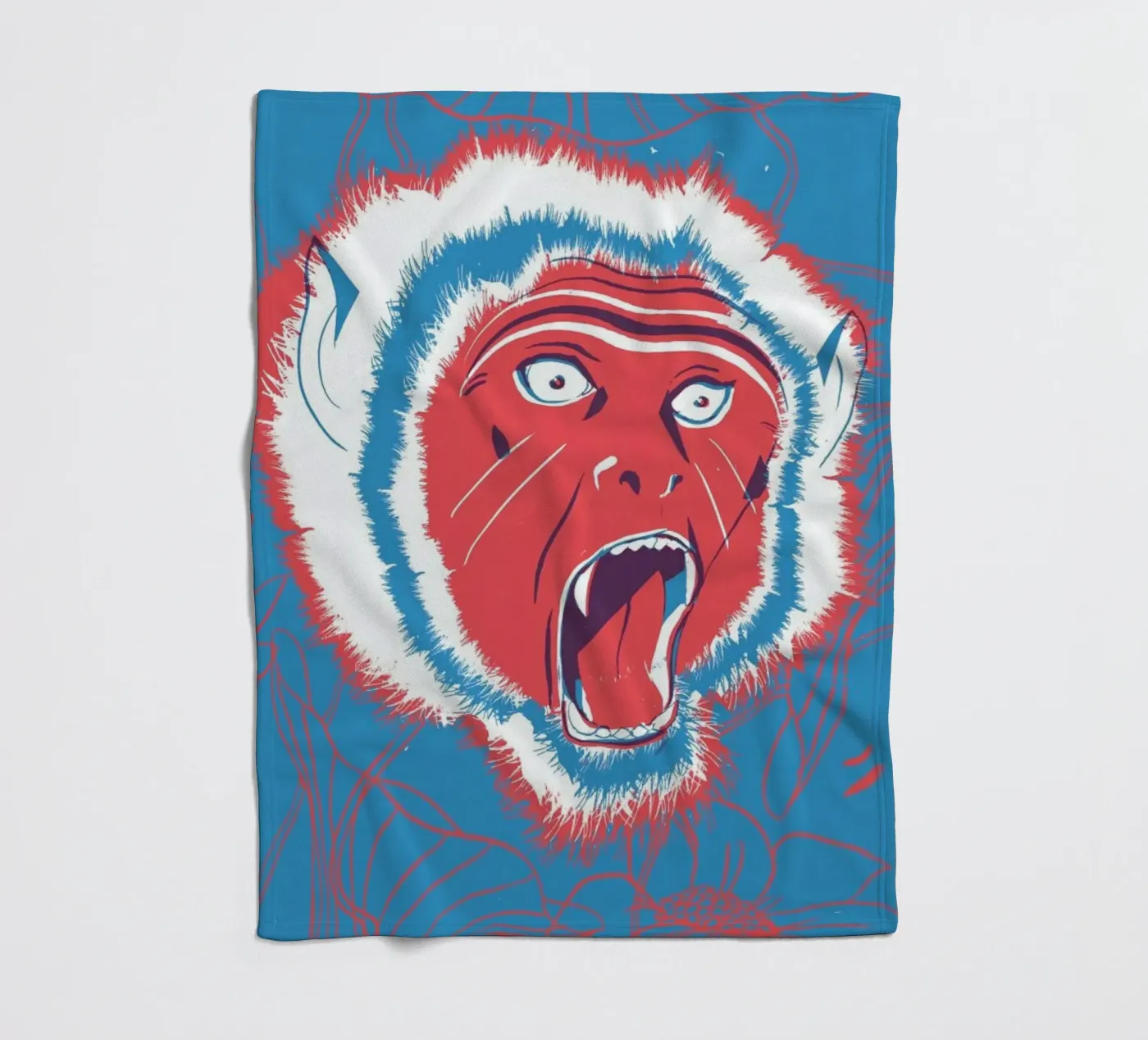 Monkey Fleecedecke von Pietari Posti