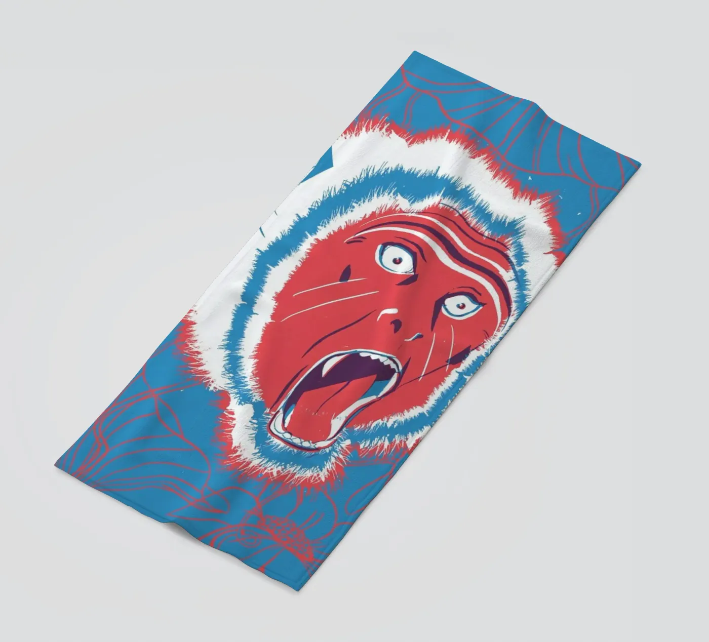 Monkey beach towel by Pietari Posti