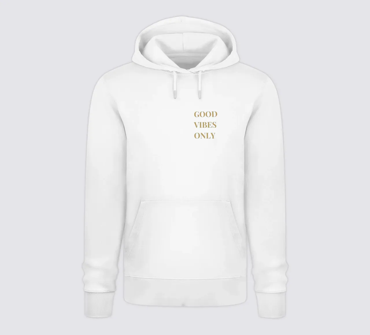 good vibes only felpa con cappuccio da apoloprints