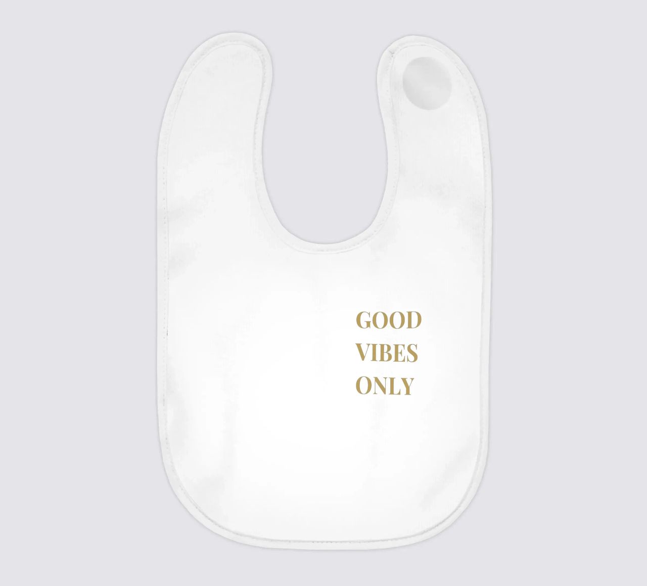 good vibes only bavaglino da apoloprints