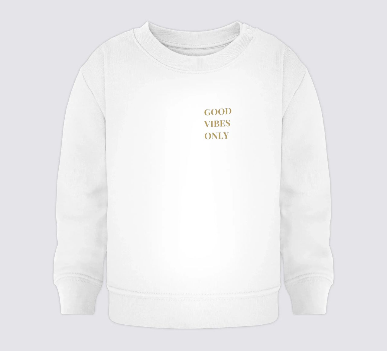 good vibes only felpa neonato da apoloprints
