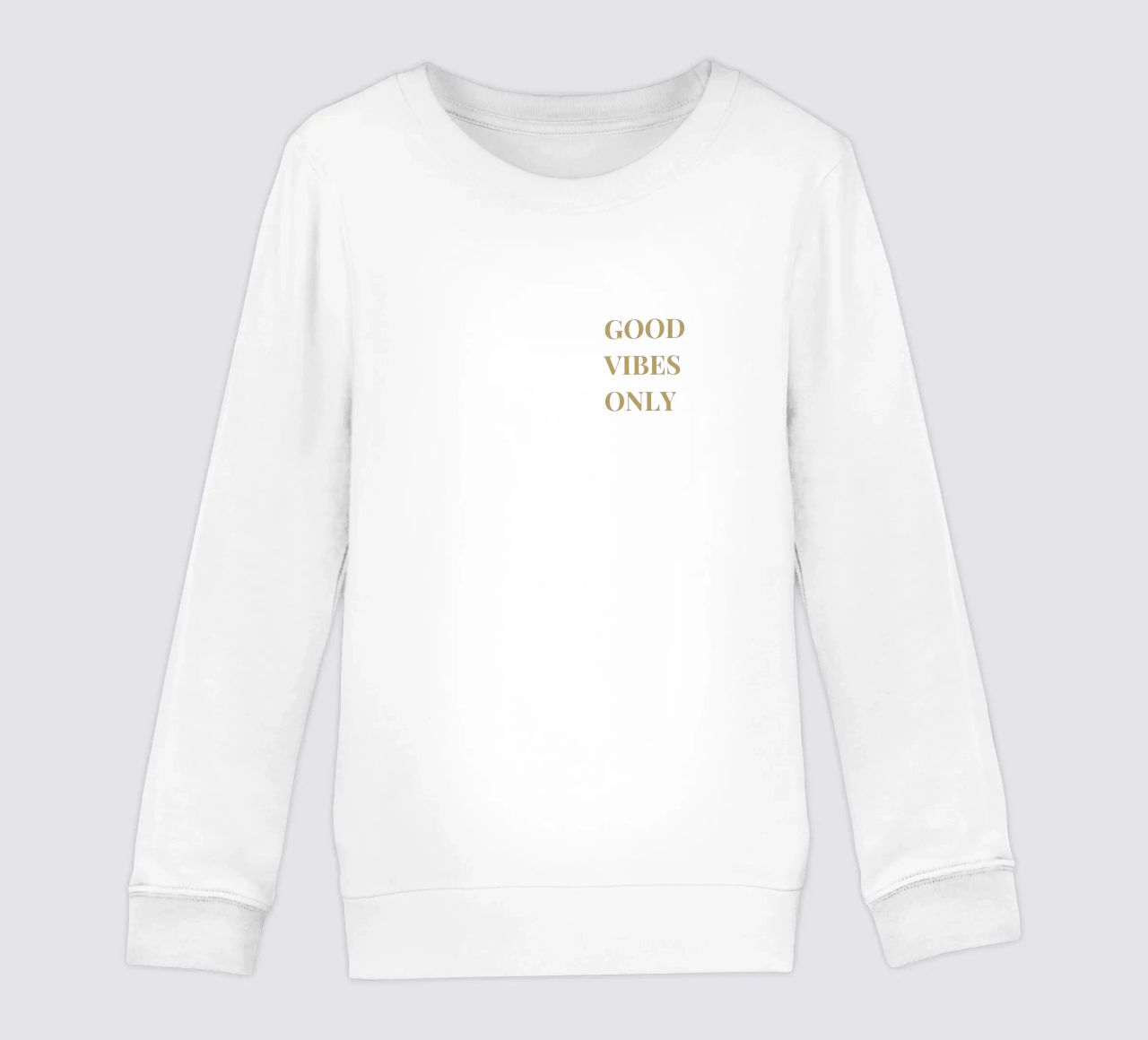 good vibes only felpa bambino da apoloprints