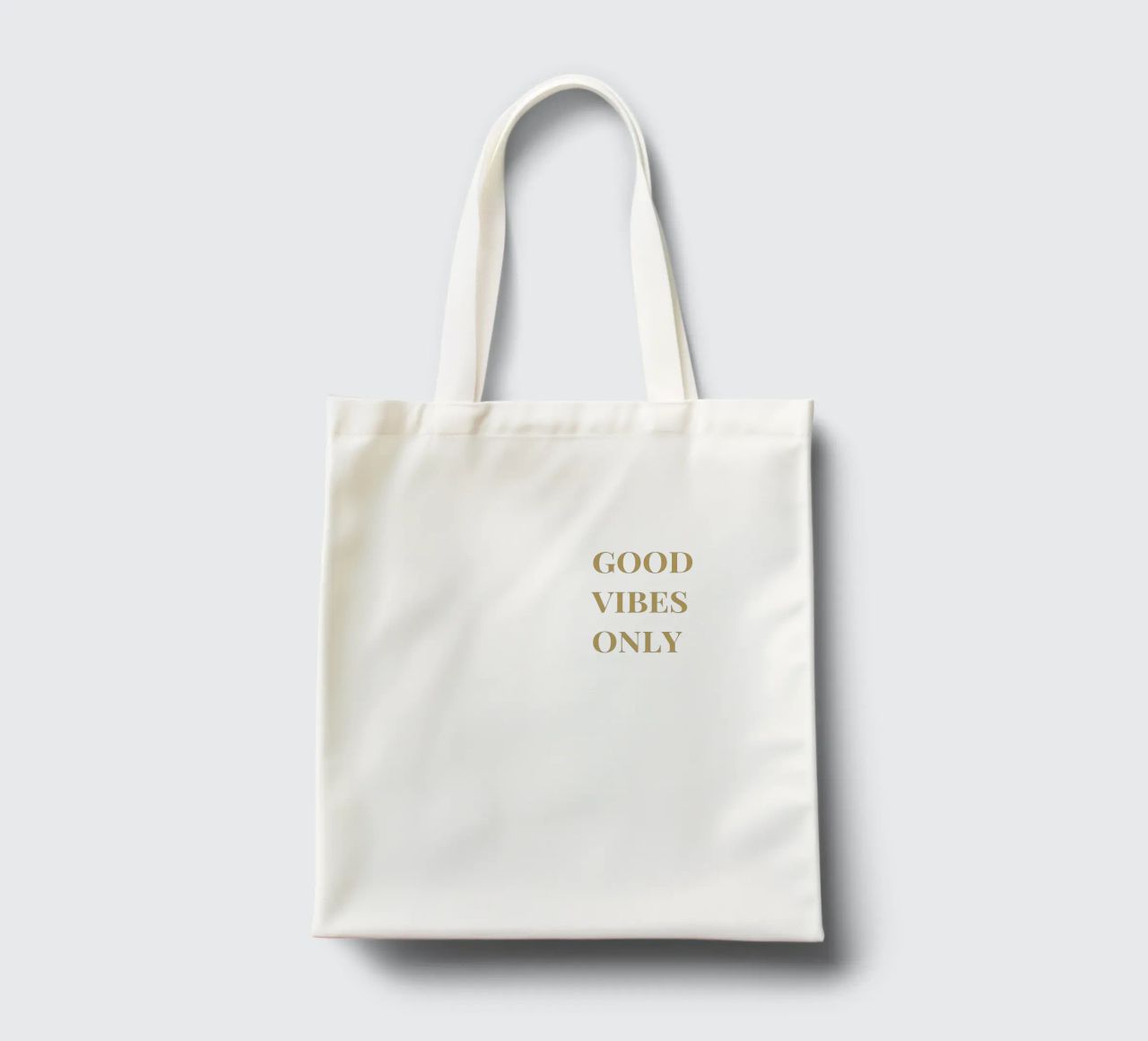 good vibes only borsa in juta da apoloprints