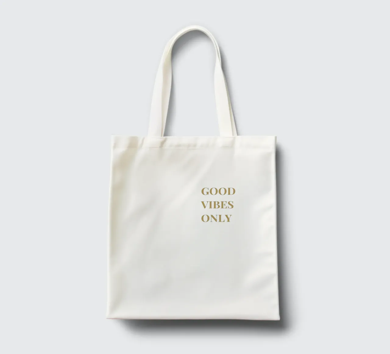 good vibes only borsa in juta da apoloprints