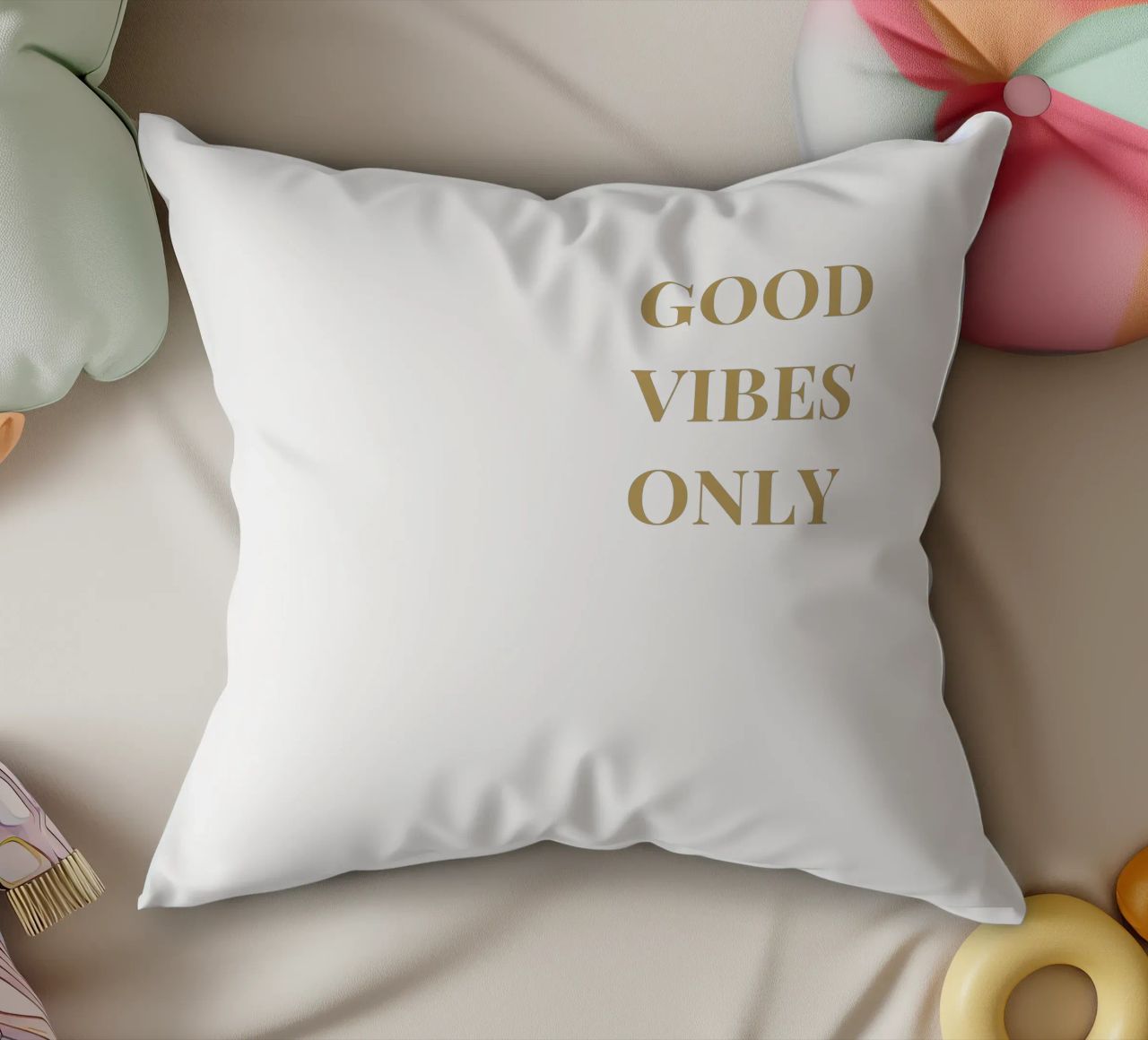 good vibes only cuscino da apoloprints