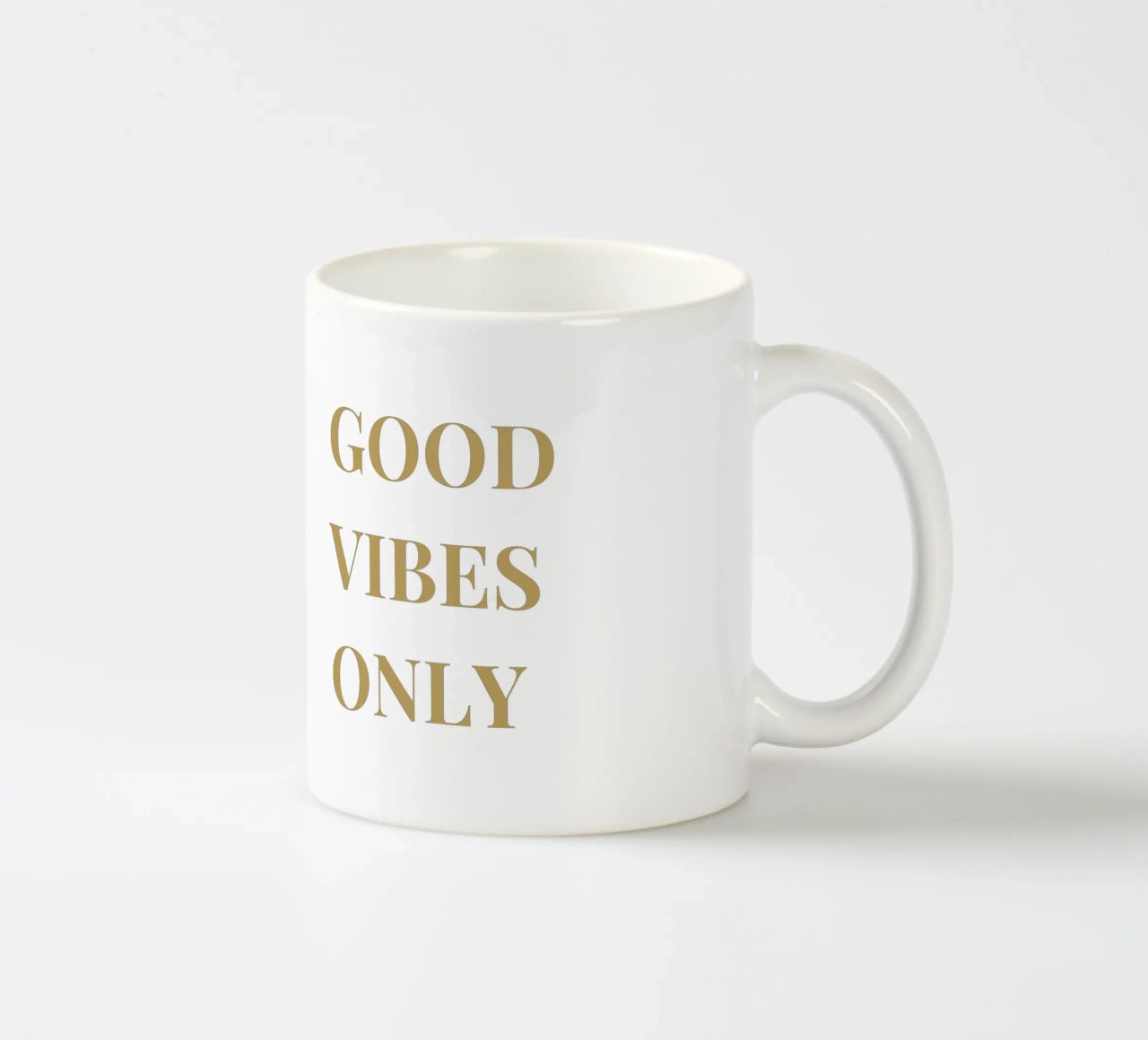 good vibes only tazza in ceramica da apoloprints
