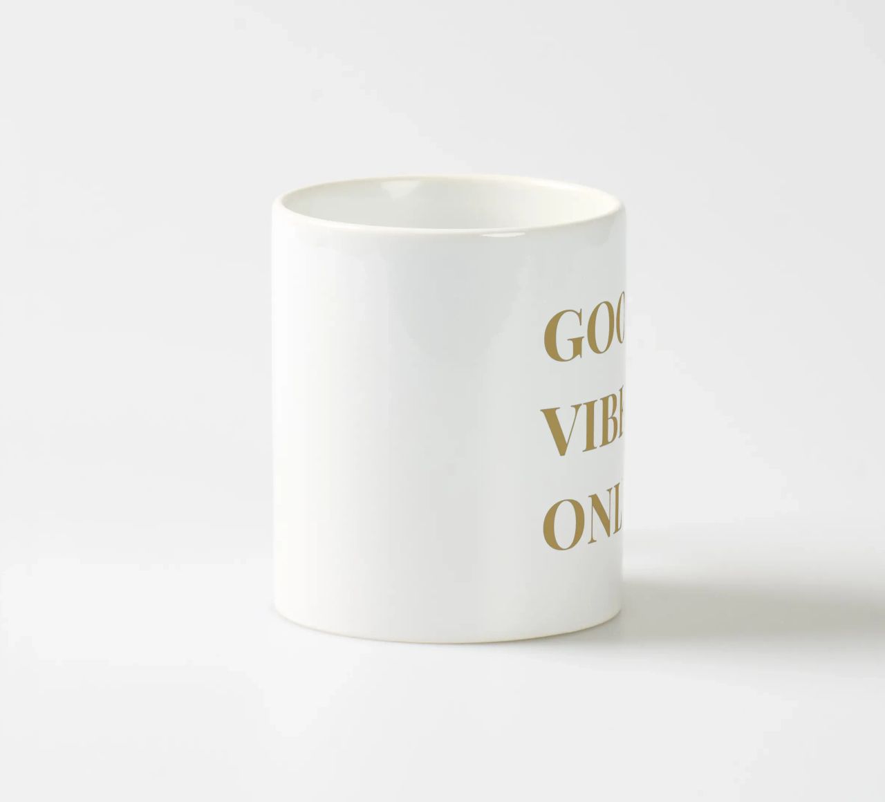 good vibes only tazza in ceramica da apoloprints