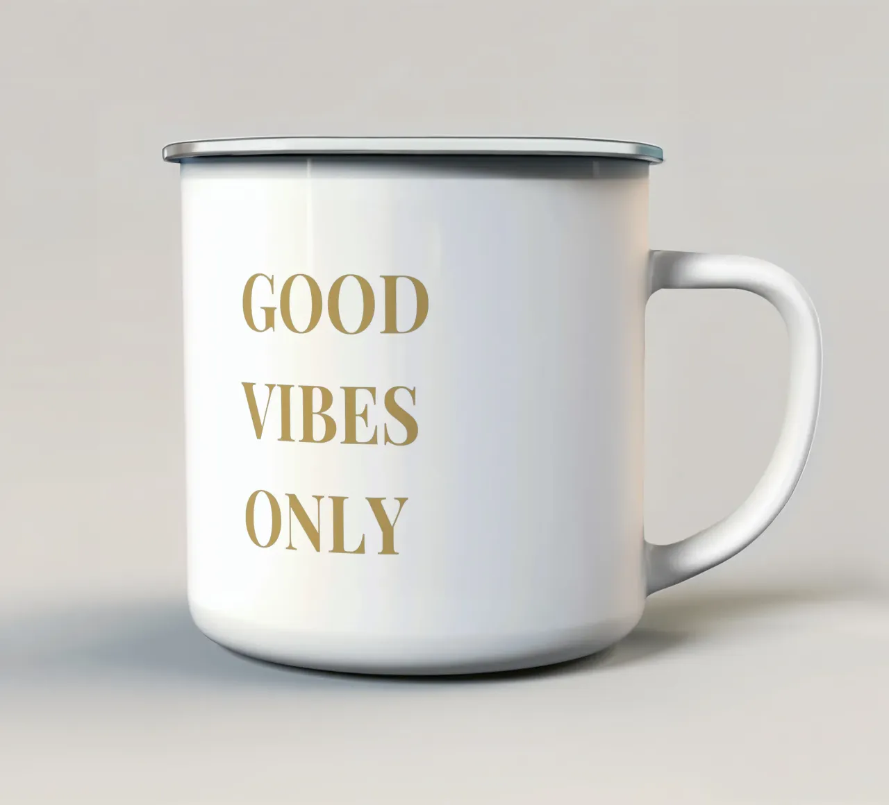 good vibes only Emaille Tasse von apoloprints