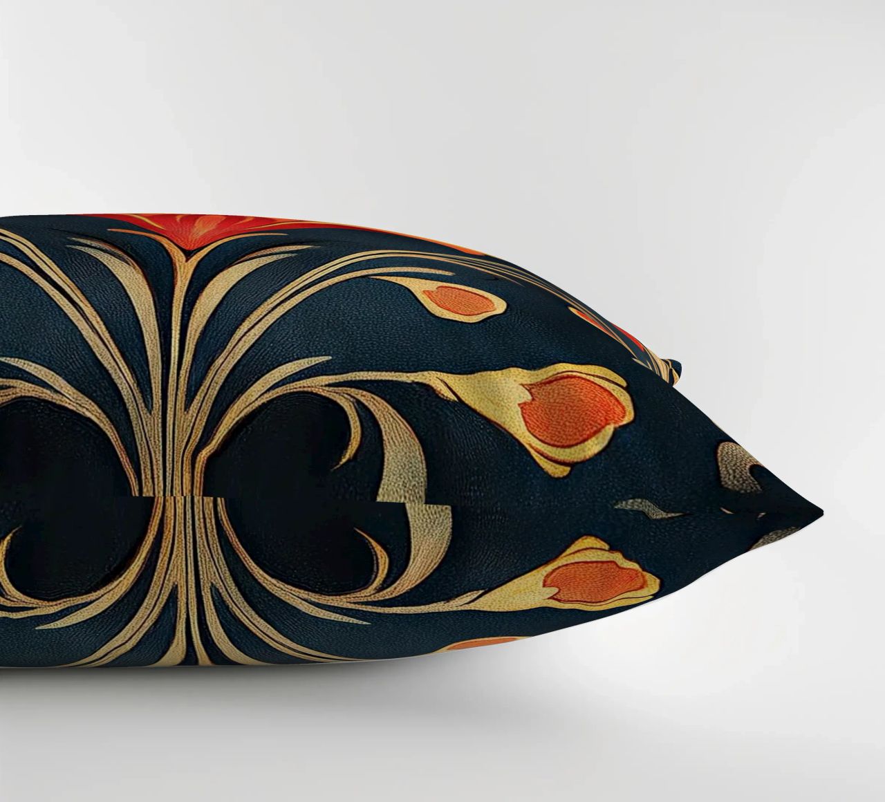 Jugenstil - Florale Rhythmen der Zeit decorative cushion by Artful Bloom