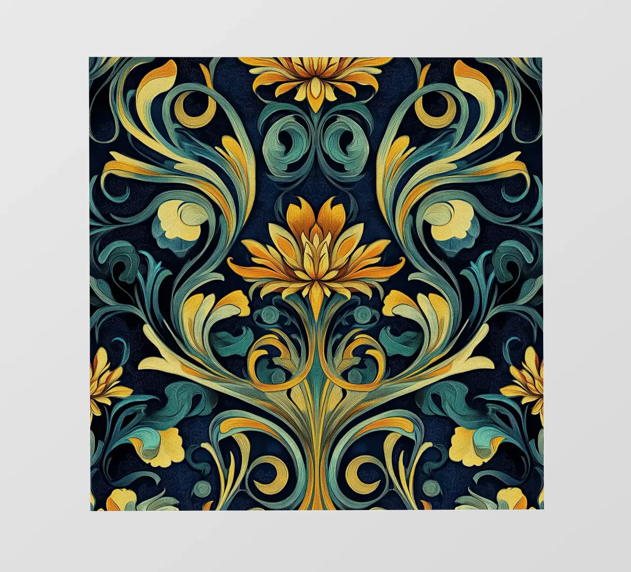 Art Nouveau - Linee e forme poetiche telo in pvc da Artful Bloom