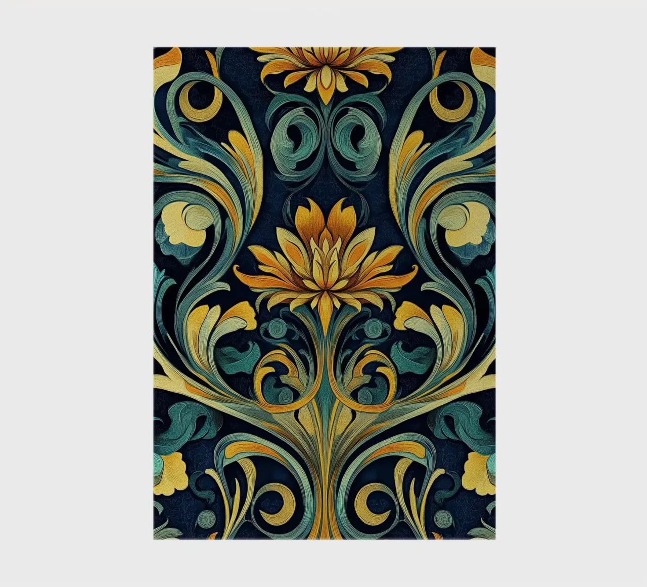 Art Nouveau - Poetic lines and shapes notebook by Artful Bloom
