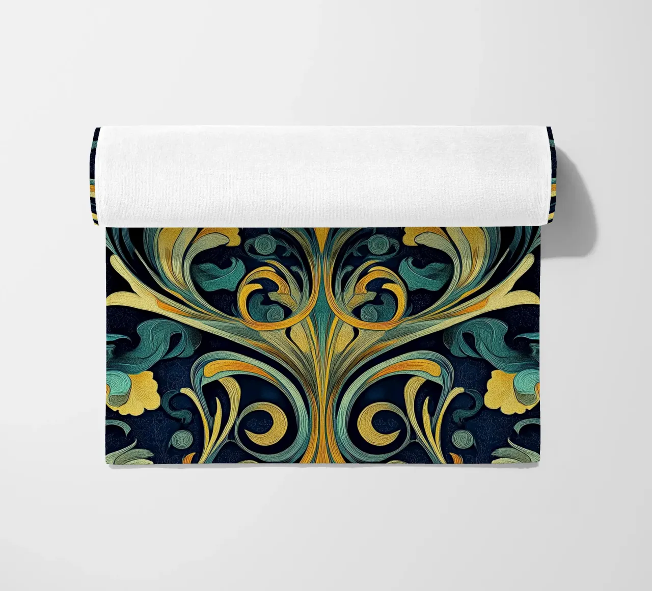 Art Nouveau - Linee e forme poetiche telo mare da Artful Bloom