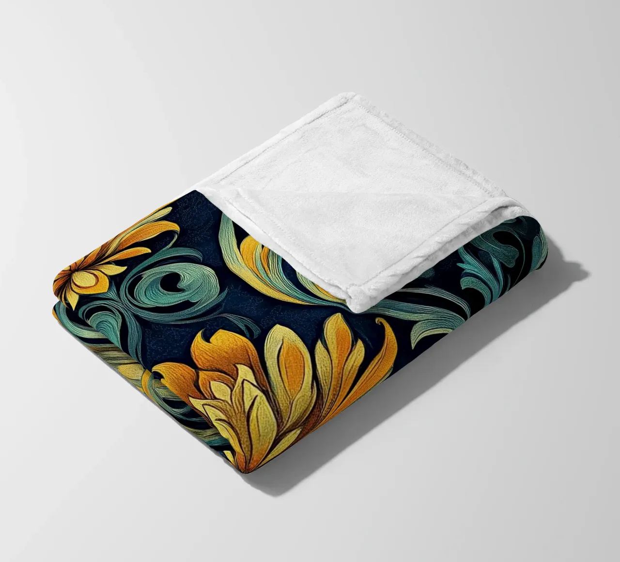 Art Nouveau - Linee e forme poetiche coperta in pile da Artful Bloom