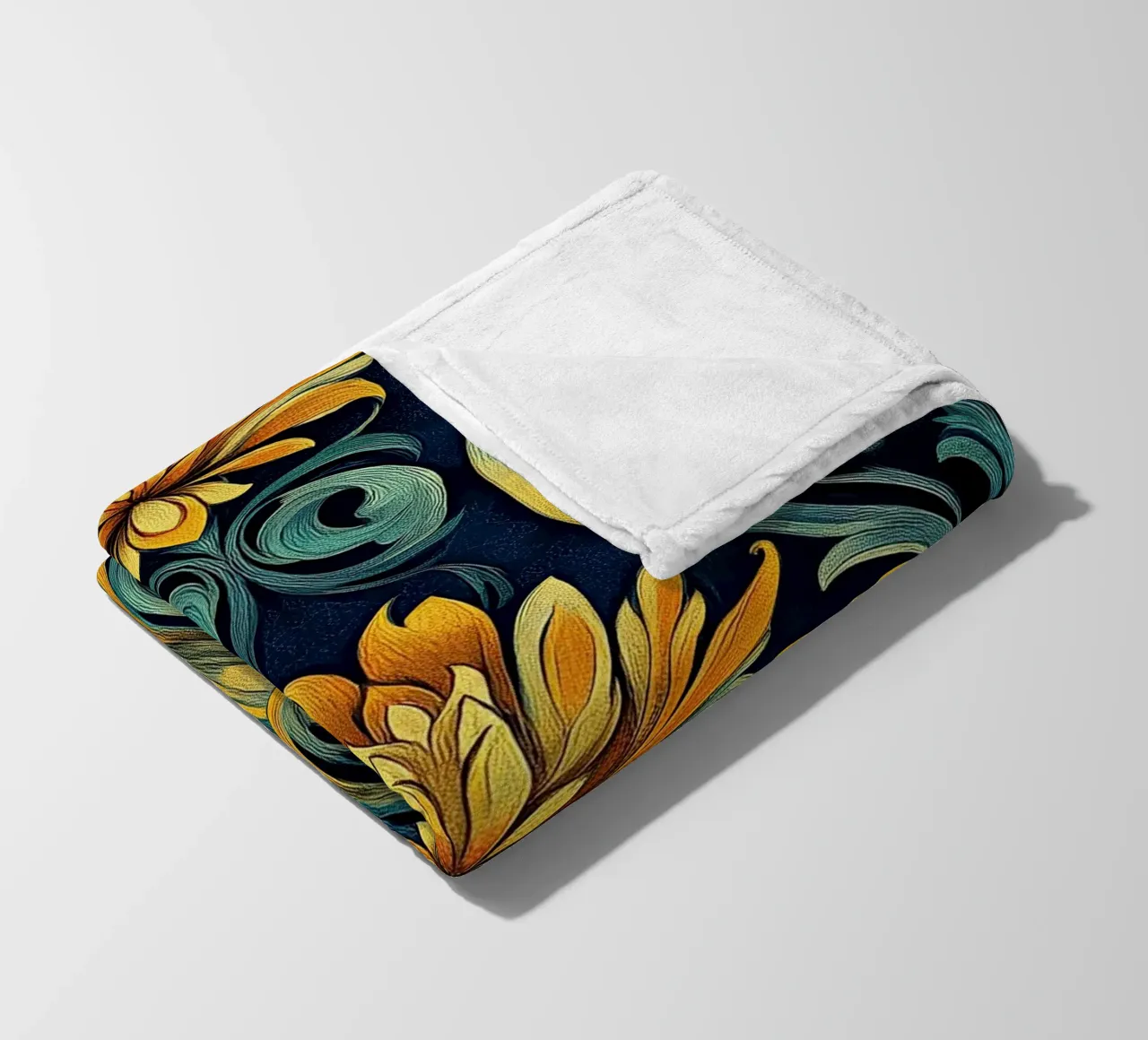 Art Nouveau - Linee e forme poetiche coperta in pile da Artful Bloom