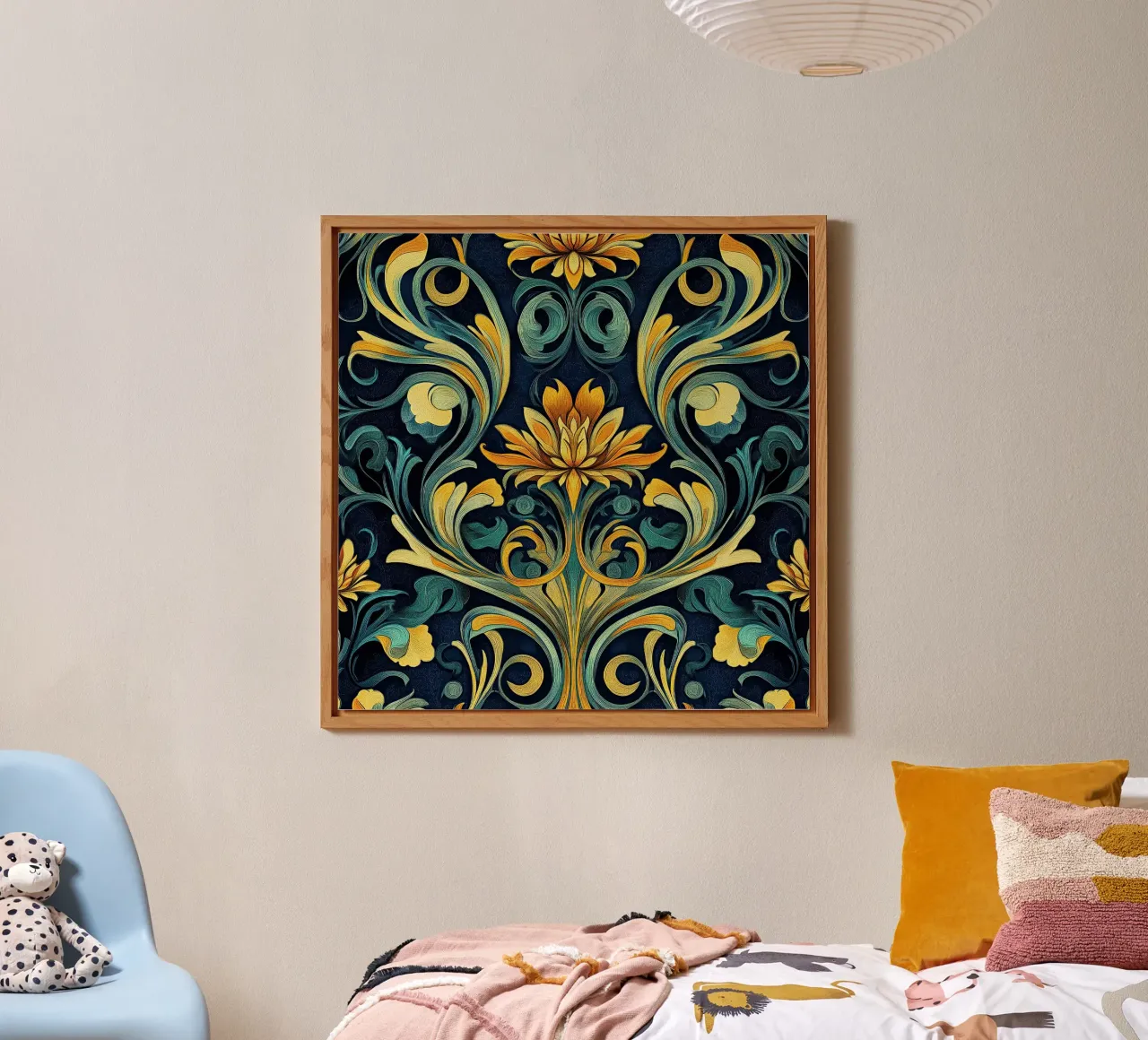 Art Nouveau - Linee e forme poetiche alluminio dibond da Artful Bloom