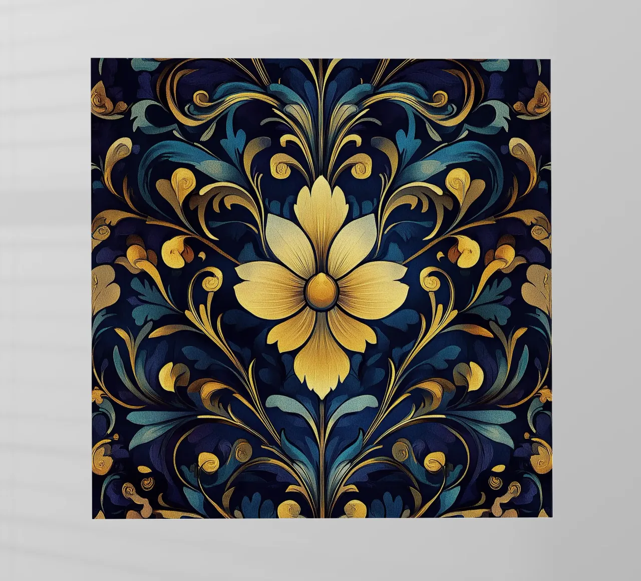 Art nouveau - Fiori in armonia senza tempo pellicola backlit da Artful Bloom
